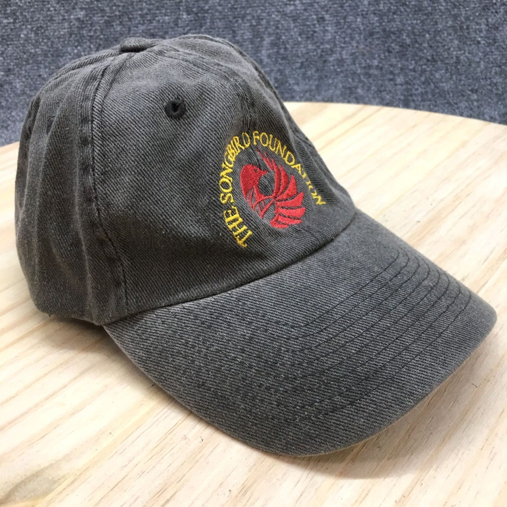 Vintage Fahrenheit The Songbird Foundation Baseball Cap Hat Mens Gray One Size Cotton Curved Bill Size ONE SIZE - 2 Thumbnail