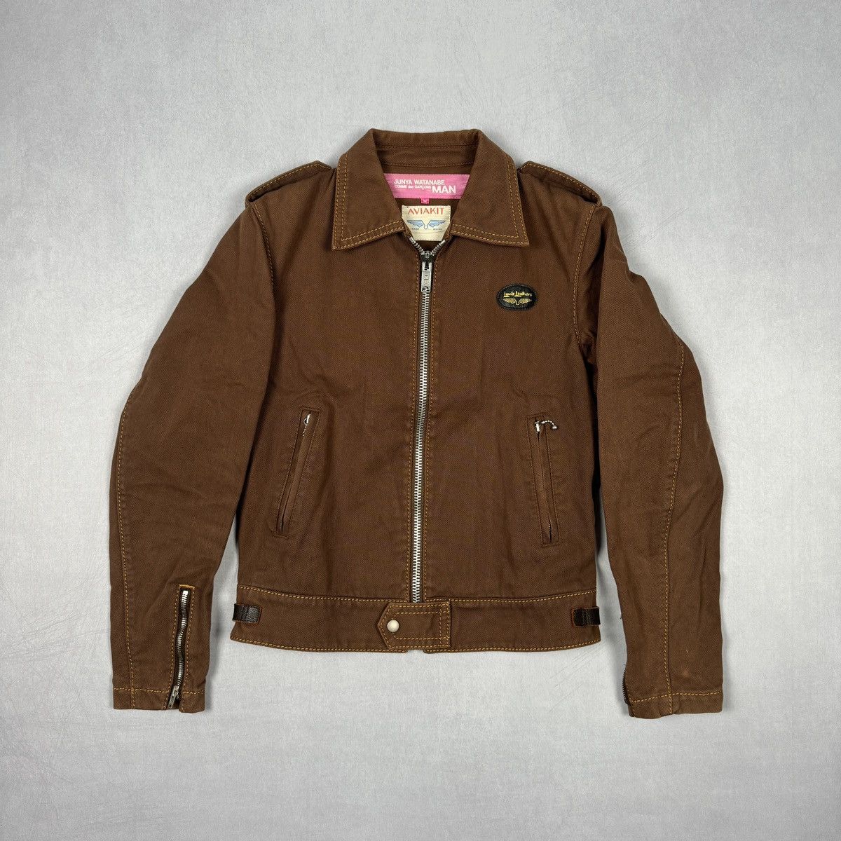 ジャケット・アウター JUNYA WATANABE MAN Lewis Leathers size M Junya Watanabe MAN x Levis Leather Jacket | Black | FARFETCH