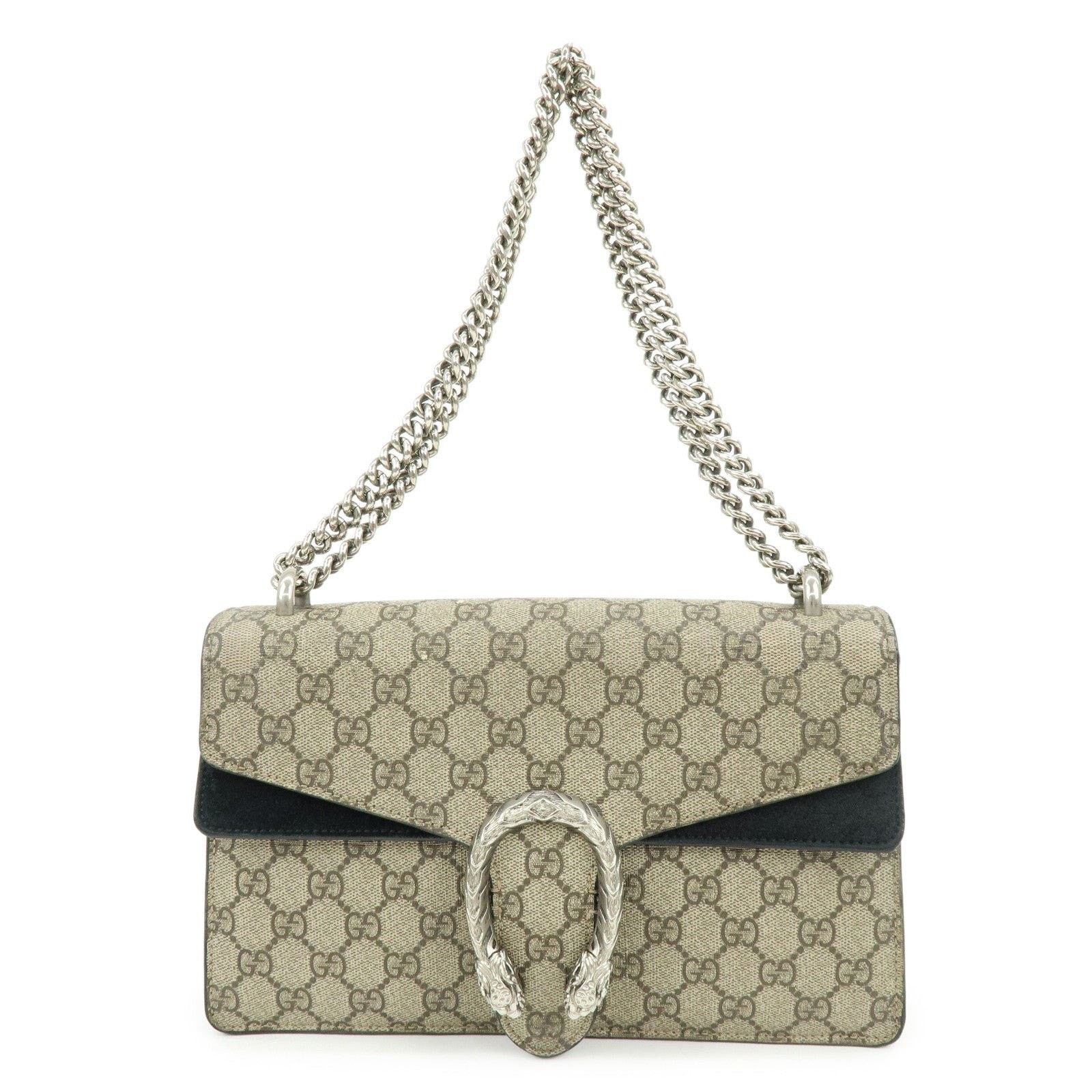 Gucci Gucci Dionysus GG Supreme Flap Bag Beige Size ONE SIZE - 1 Thumbnail