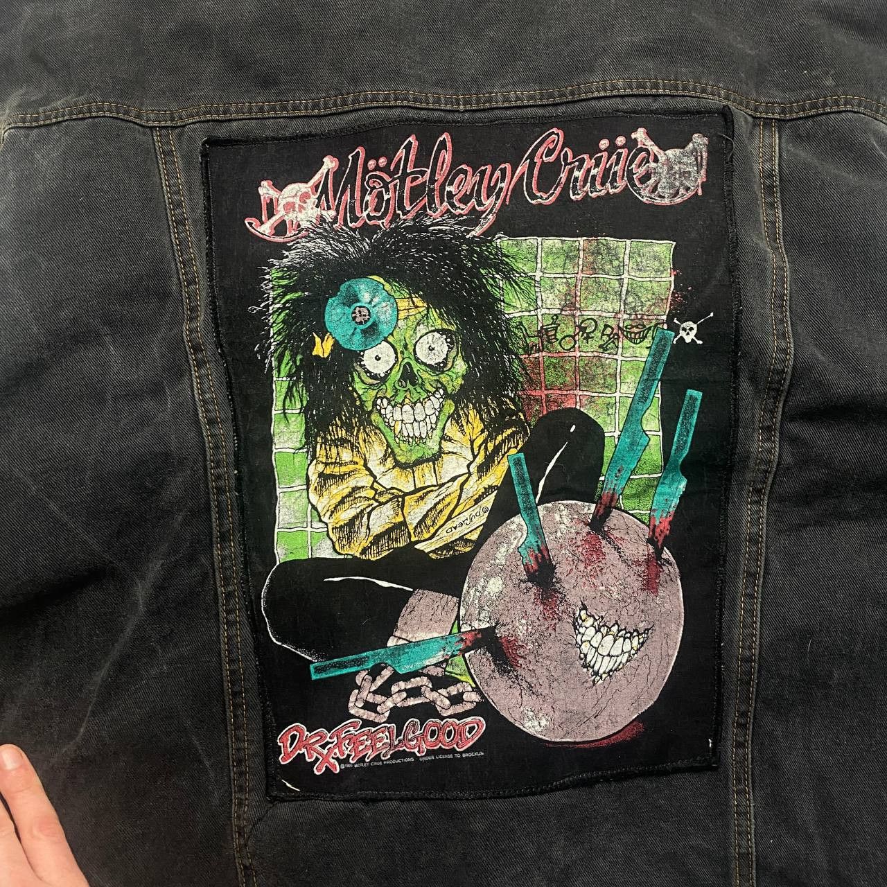 Band Tees ARCHIVE 1989 RARE MOTLEY CRUE DR FEELGOOD Jacket Size US L / EU 52-54 / 3 - 2 Thumbnail