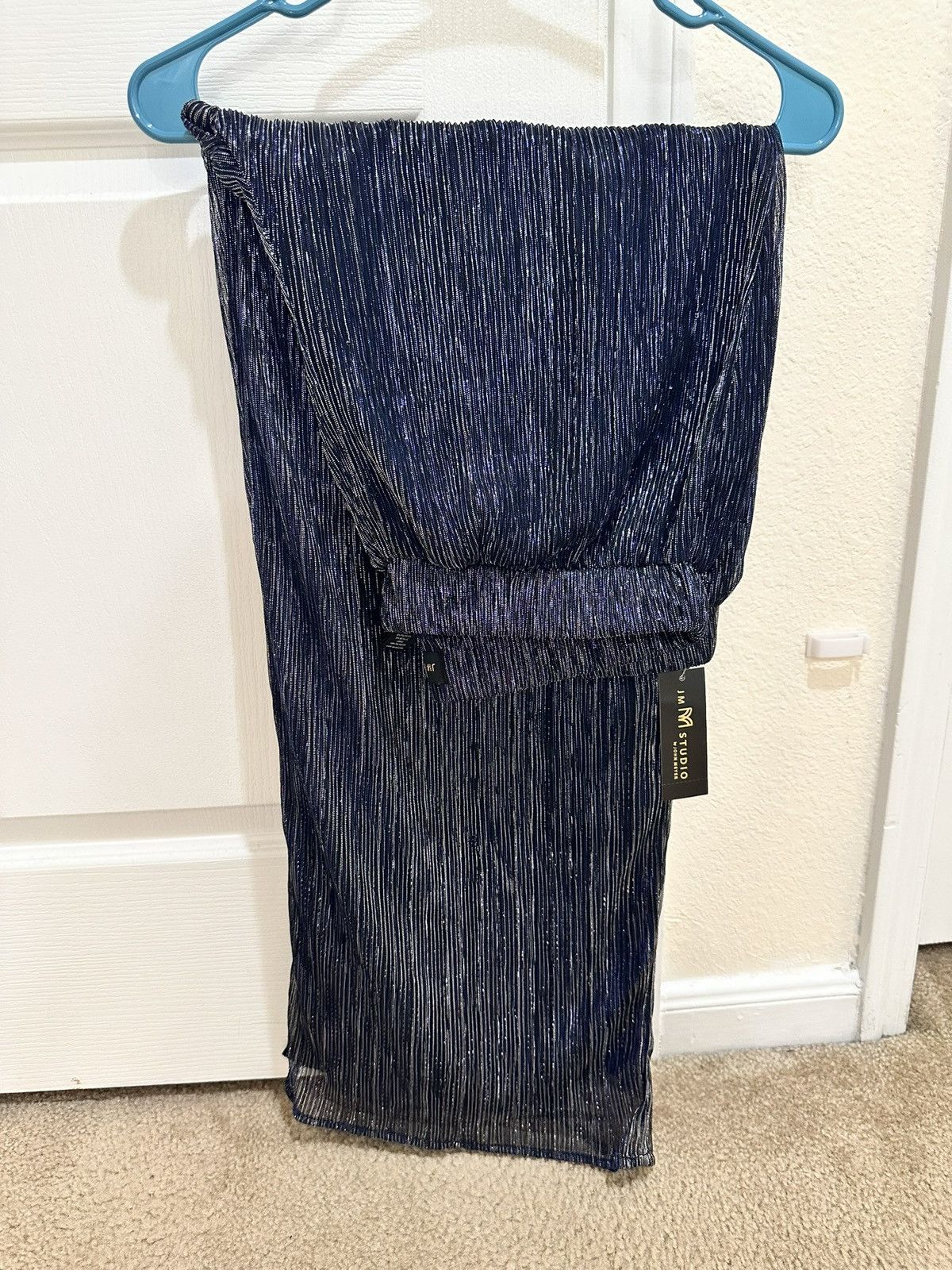 JM Collection Women Sparkle Blue JM Studio by John Meyer Pant Size 34" / US 12 / IT 48 - 7 Thumbnail