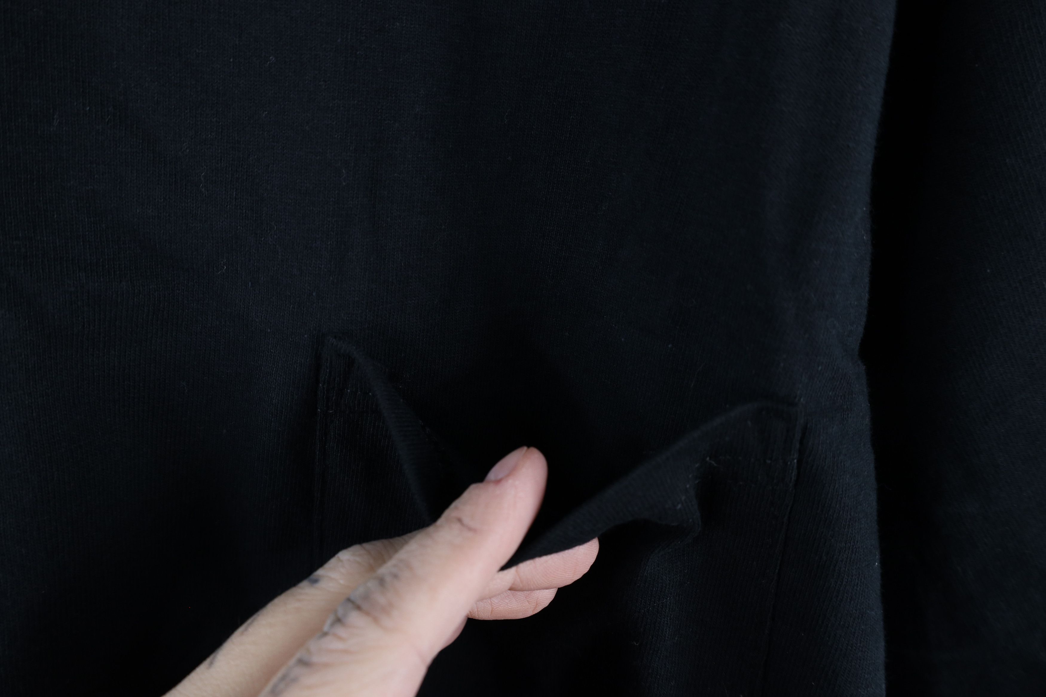 Vintage Vintage 90s Streetwear Heavyweight Pocket T-Shirt Black Size US M / EU 48-50 / 2 - 4 Thumbnail