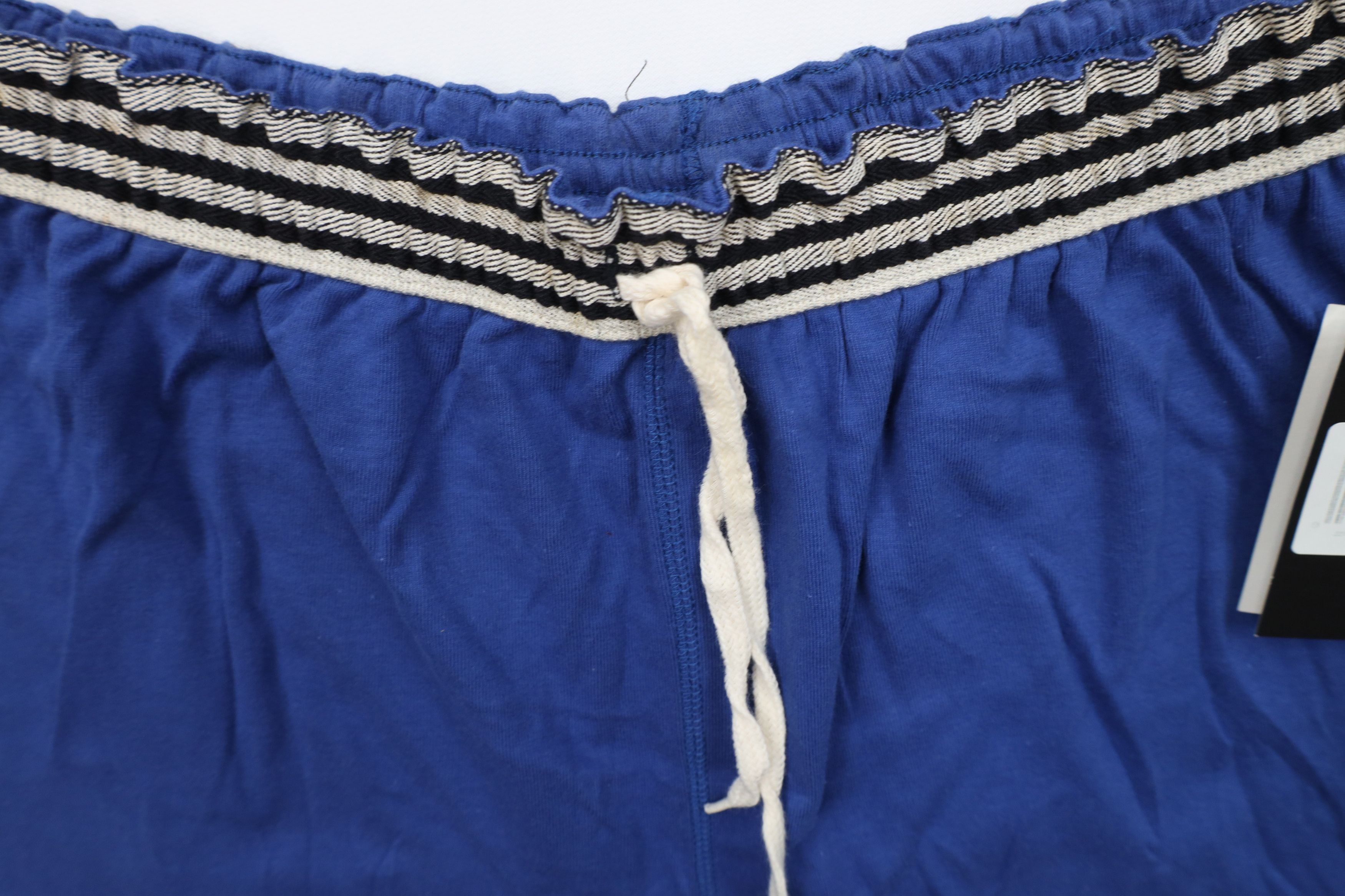 Adidas Deadstock Vintage 90s Adidas Above Knee Shorts Royal Blue Size US 36 / EU 52 - 9 Thumbnail