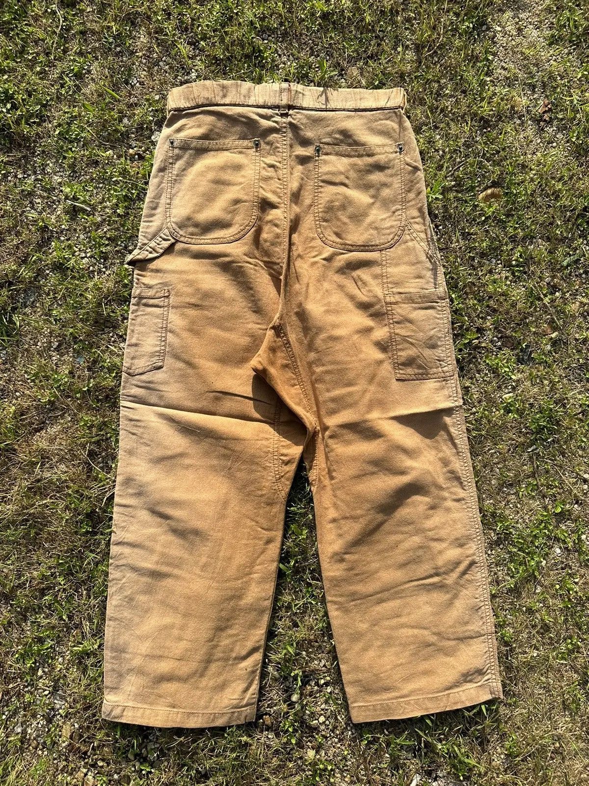 StraightFaded Vintage Double Knee YUL Japan Workwear Baggy Faded Pants Size US 29 - 8 Thumbnail