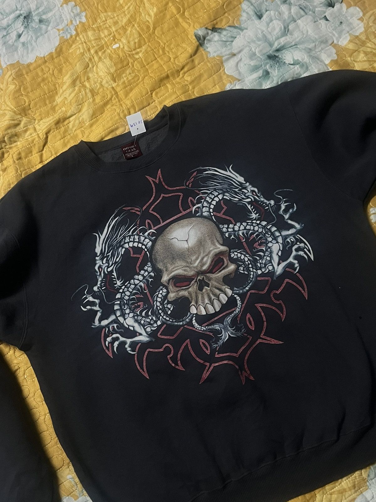 Vintage Import Gear Skull & Dragon Motif Sweatshirt Size US M / EU 48-50 / 2 - 3 Thumbnail