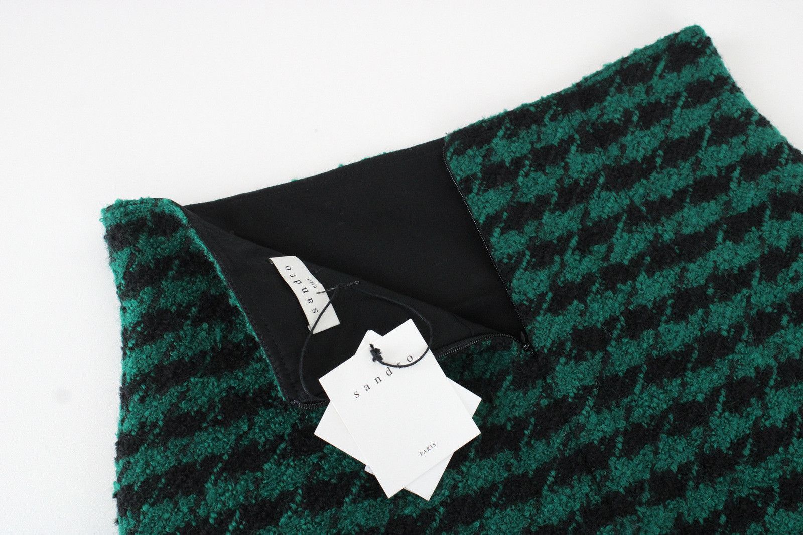 Sandro SANDRO Claudie Set Women's M/L Tweed Patterned Wool Blend Size M / US 6-8 / IT 42-44 - 9 Thumbnail