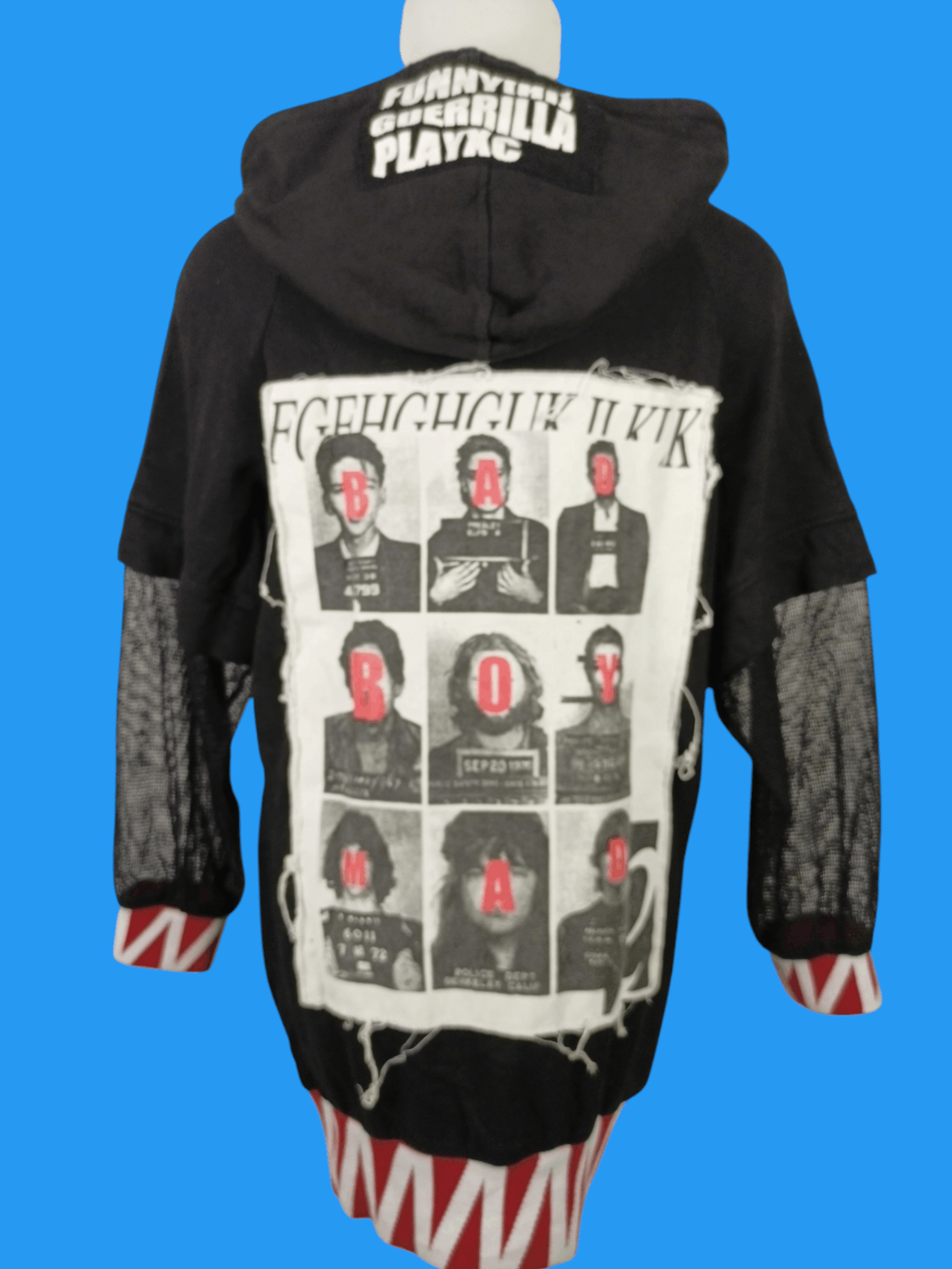 If Six Was Nine × Japanese Brand × Le Grande Bleu (L.G.B.) Funny Guerrilla PlayXC Zipper Hoodie Size M / US 6-8 / IT 42-44 - 20 Thumbnail