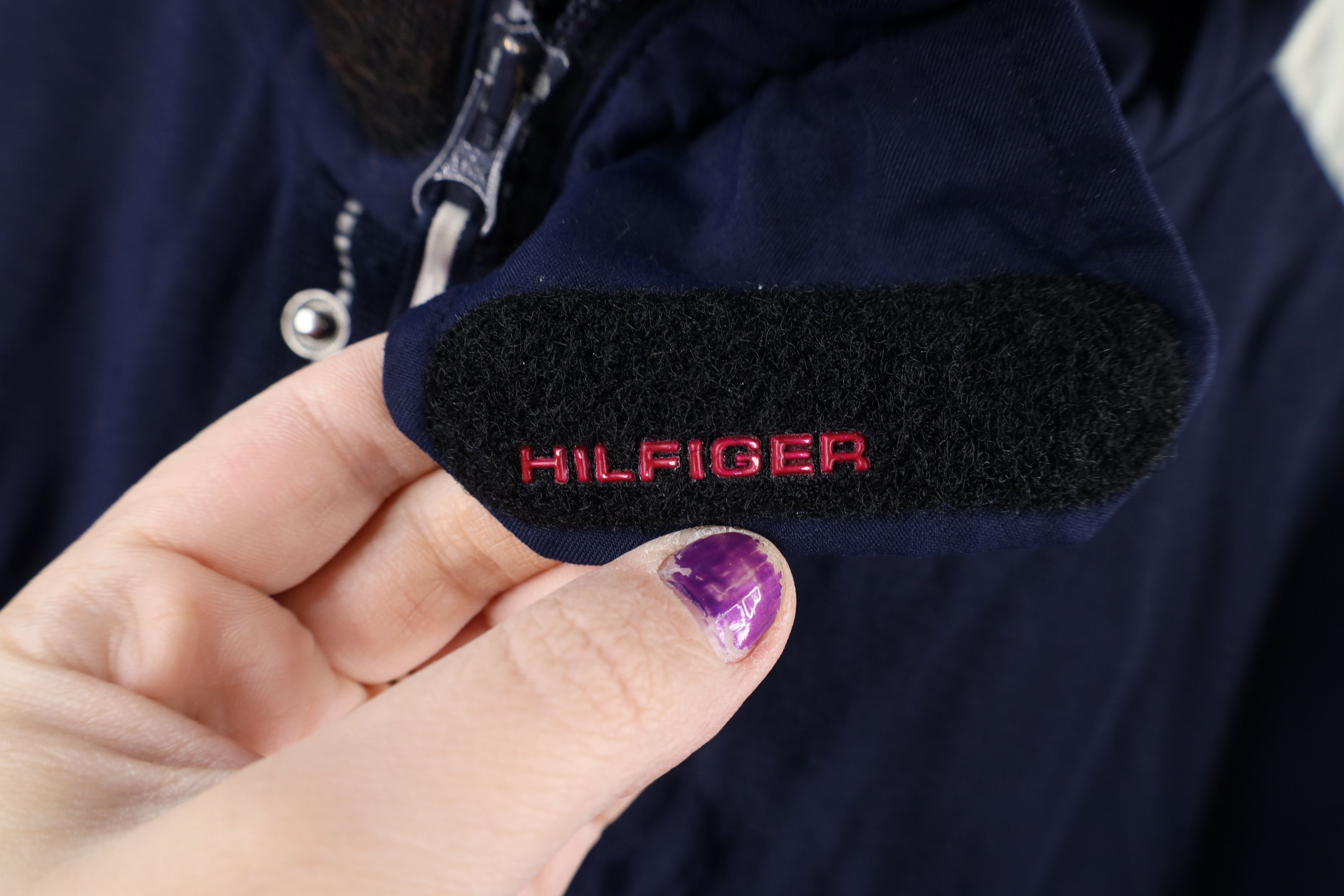 Tommy Hilfiger × Vintage Vintage 90s Tommy Hilfiger Fleece Lined Hooded Jacket Size US XXL / EU 58 / 5 - 10 Thumbnail