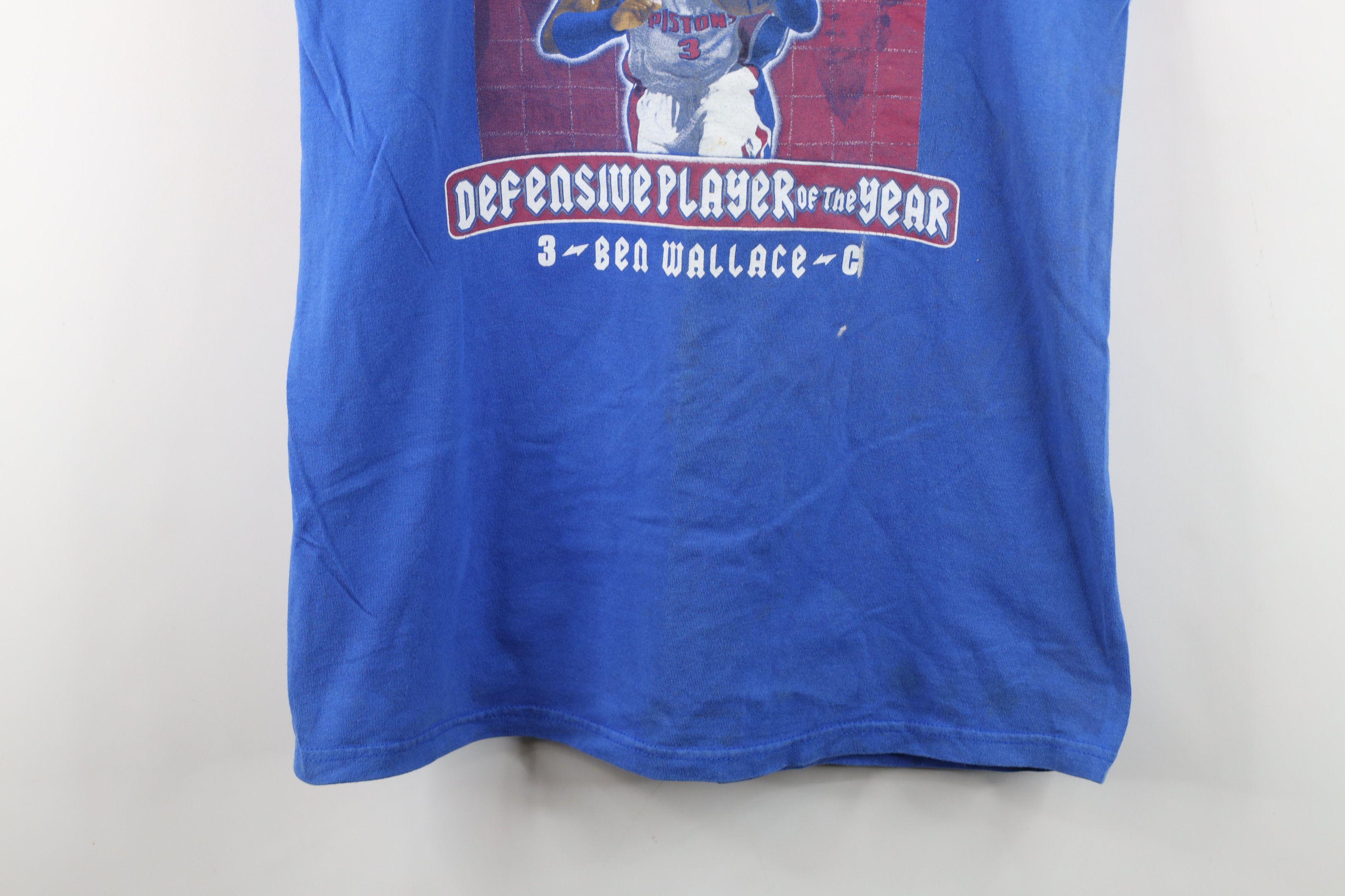 Vintage Vintage Y2K Ben Wallace Detroit Pistons Cut Off T-Shirt Size US L / EU 52-54 / 3 - 3 Thumbnail
