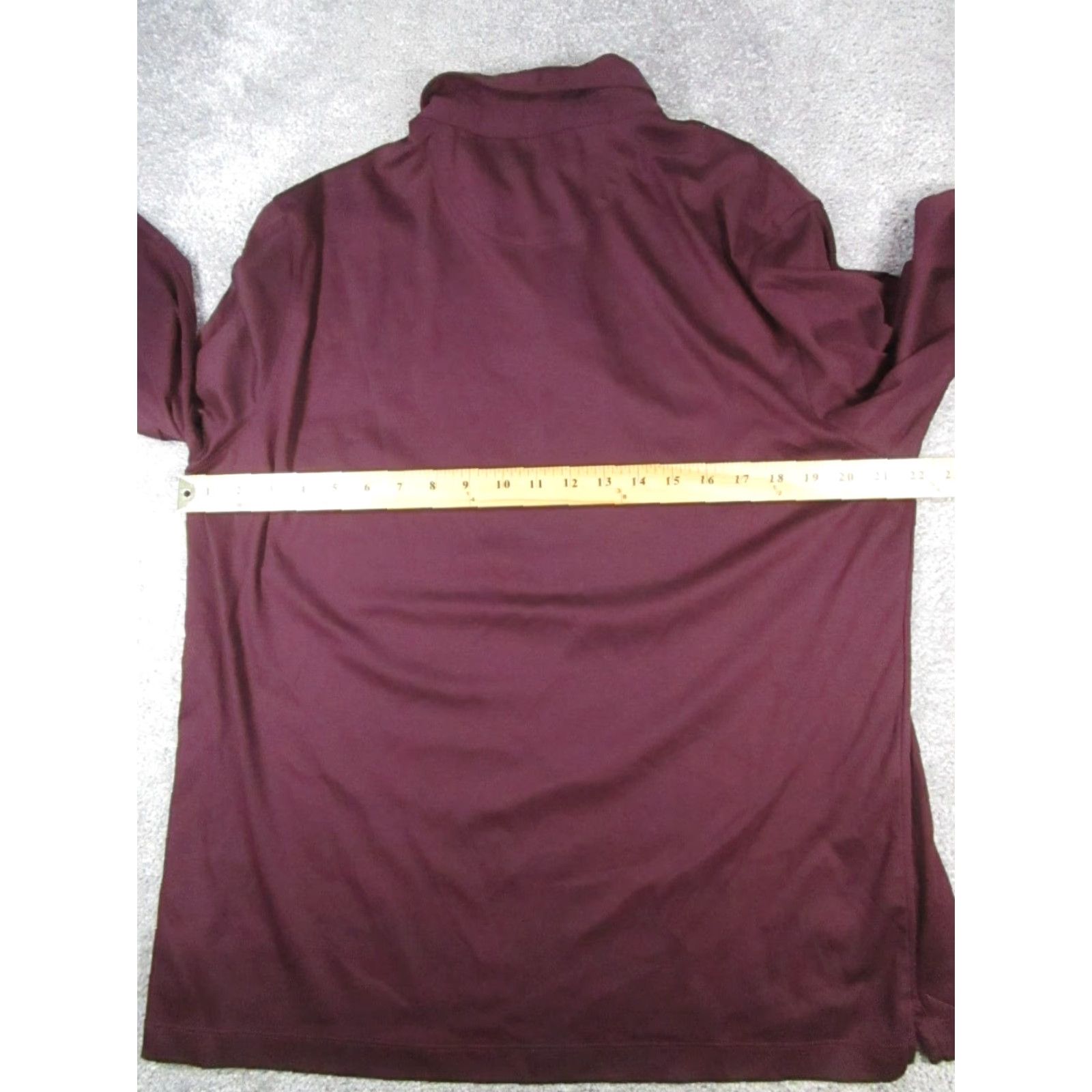 UNTUCKit UNTUCKit Polo Shirt Mens XL Burgundy Cotton Golf Shirt Size US XL / EU 56 / 4 - 6 Thumbnail