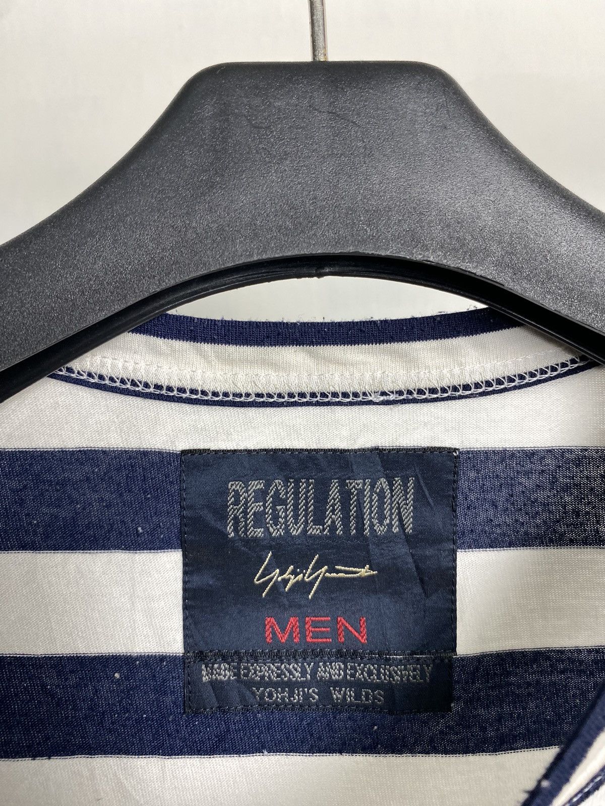 Y's × Y's for Men × Yohji Yamamoto Yohji Yamamoto Regulation Striped Sample Tshirt Size US M / EU 48-50 / 2 - 2 Thumbnail