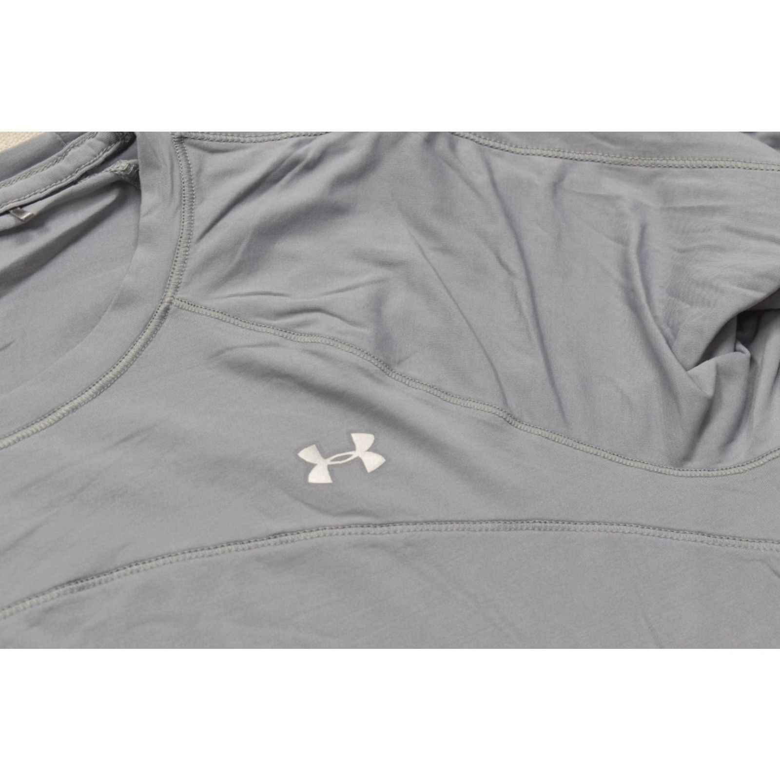 Under Armour Under Armour Women's Gray HeatGear Long Sleeve Crew Neck Shirt L Size L / US 10 / IT 46 - 6 Thumbnail