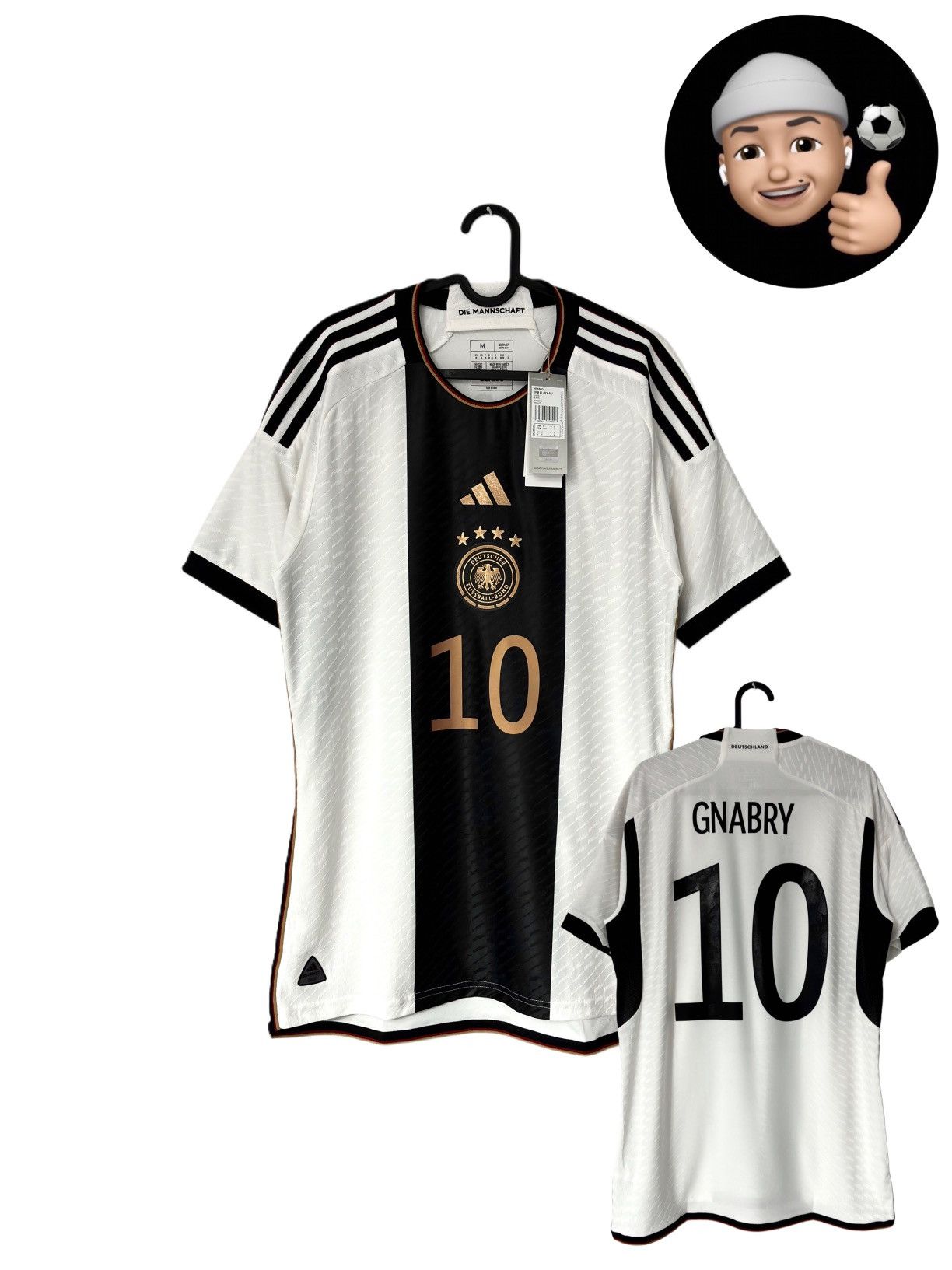 Adidas 2022 2023 Germany NEW Adidas Authentic Home Soccer Jersey Size US M / EU 48-50 / 2 - 1 Thumbnail