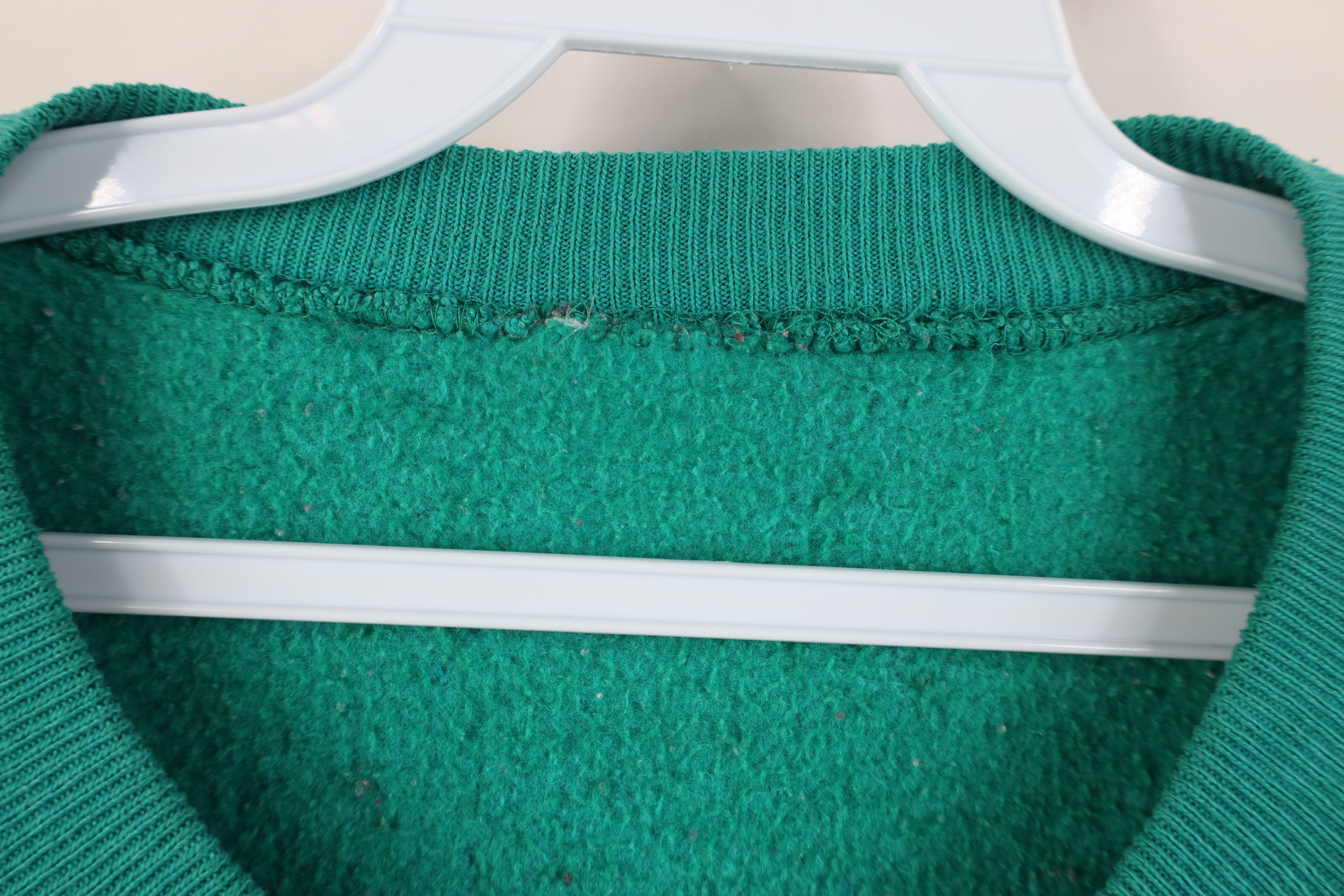 Vintage Vintage 90s Streetwear Blank Crewneck Sweatshirt Teal Size US XL / EU 56 / 4 - 4 Thumbnail