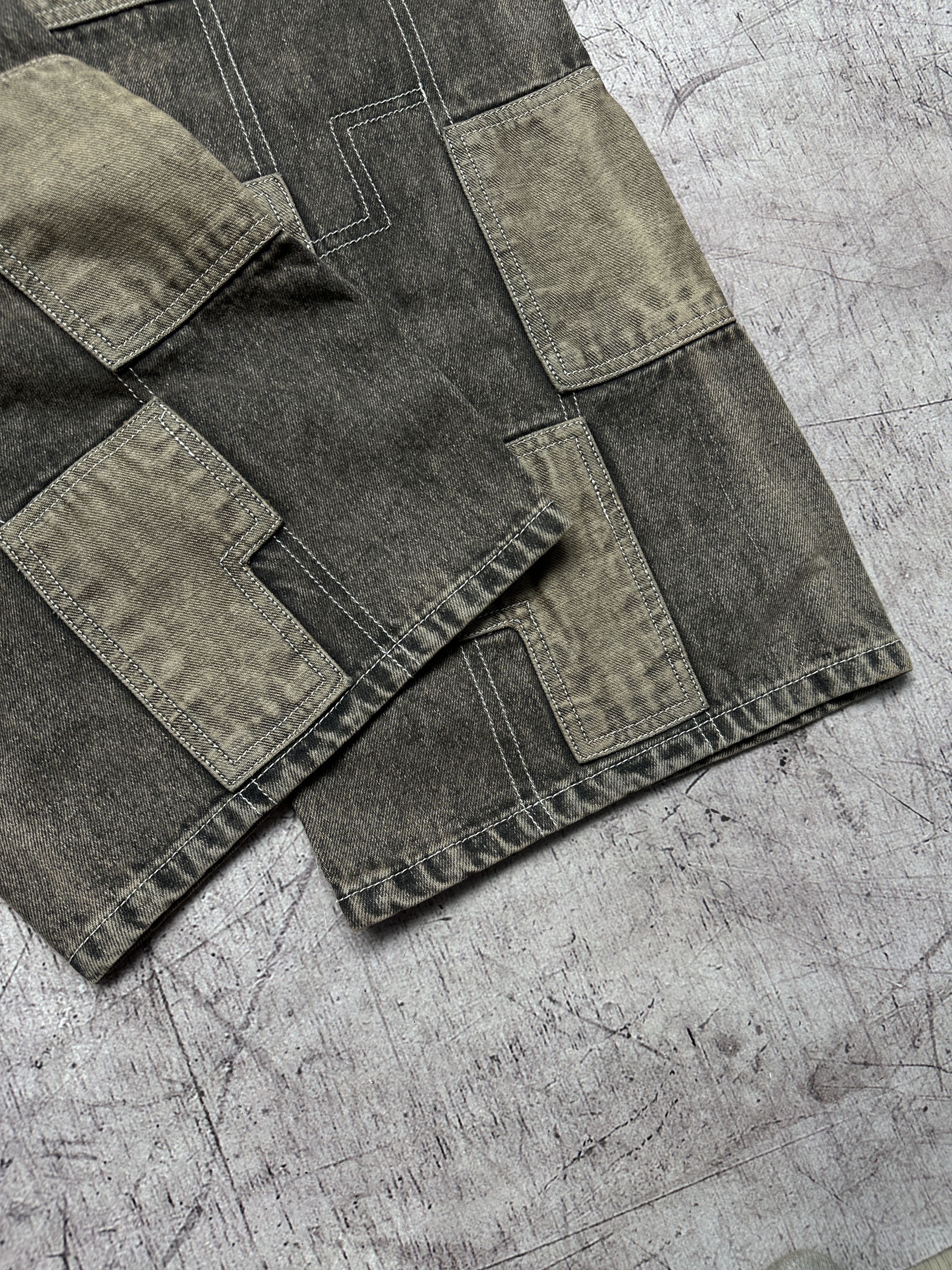20471120 Mens Patchwork Avant Garde Denim Pants Jeans Size US 34 / EU 50 - 7 Thumbnail