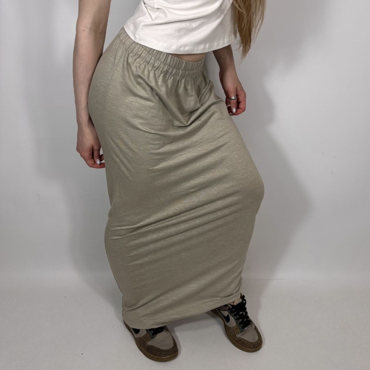 Rundholz Vintage 00s Rundholz Lenin Pencil Maxi Dress Luxury Style Size 26" / US 2 / IT 38 - 1 Thumbnail
