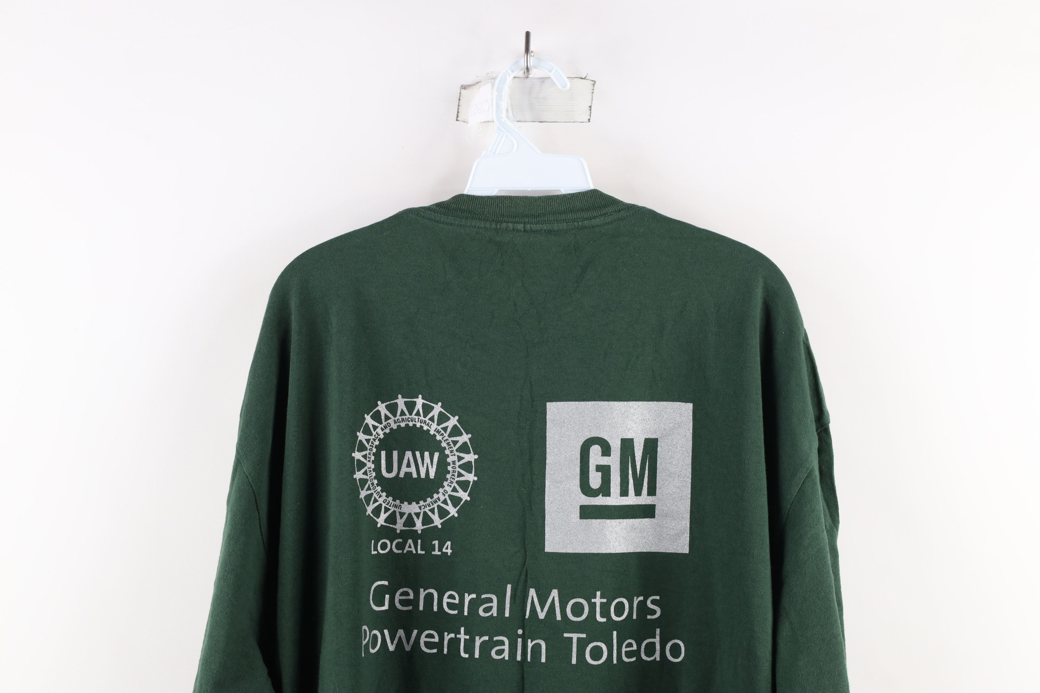 Vintage Vintage Y2K Union Made General Motors Powertrain T-Shirt USA Size US XXL / EU 58 / 5 - 10 Thumbnail