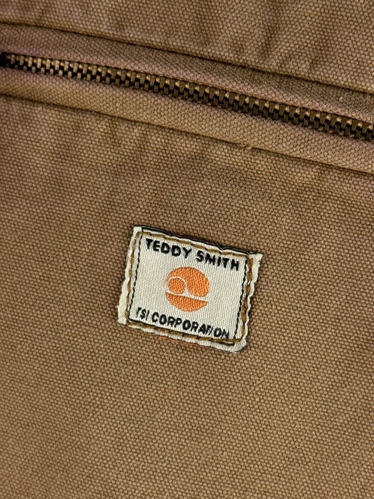 Vintage Vintage 90s Teddy Smith Work Canvas Boxy Jacket (Carhartt) Size US L / EU 52-54 / 3 - 4 Thumbnail
