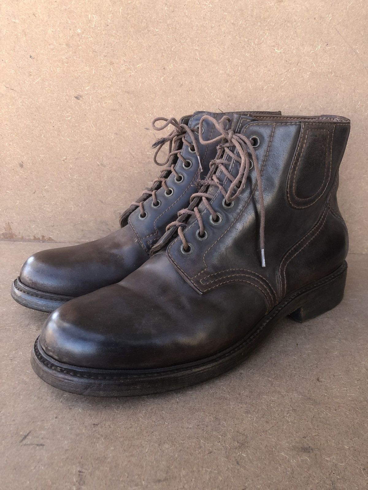 Notify Notify Brown Horse hide Leather Men’s Boots Size 42 Size US 8 / EU 41 - 3 Thumbnail