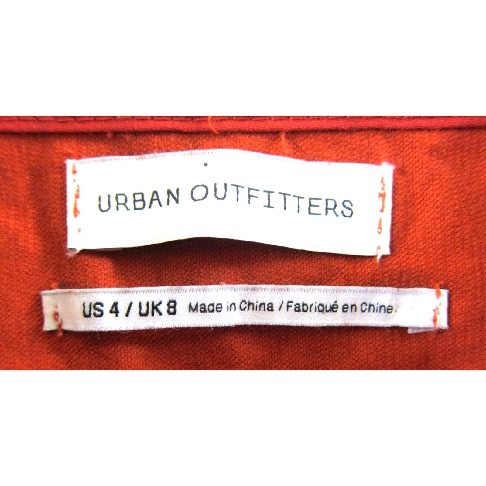 Urban Outfitters Urban Outfitters Shirt Dress 4 Orange Corduroy Stretch Snap Button Down Tank Dress Womens 90s Vintage Size S / US 4 / IT 40 - 3 Thumbnail