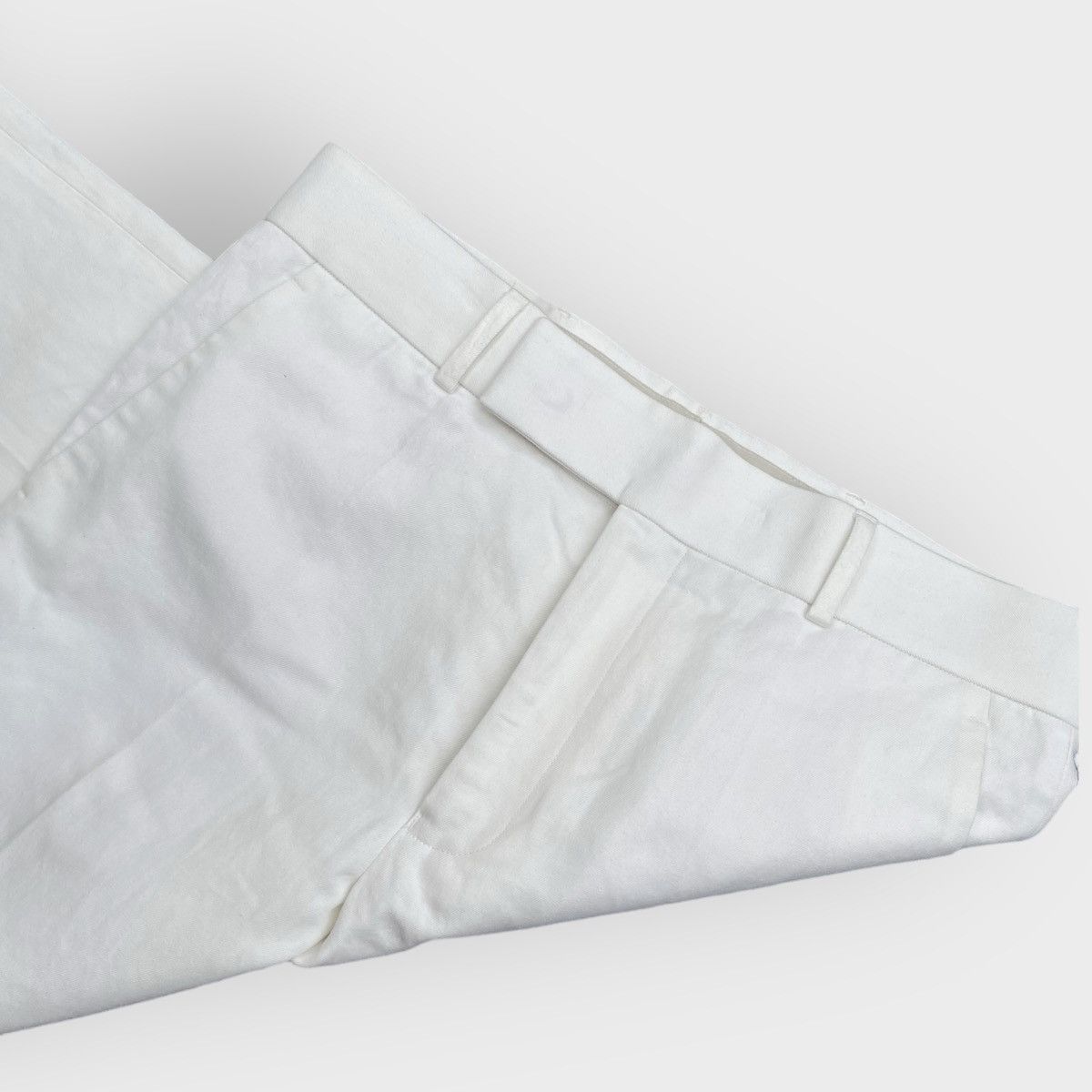 Haider Ackermann Haider Ackermann Cotton Line Blend Cropped Pants Size US 34 / EU 50 - 2 Thumbnail