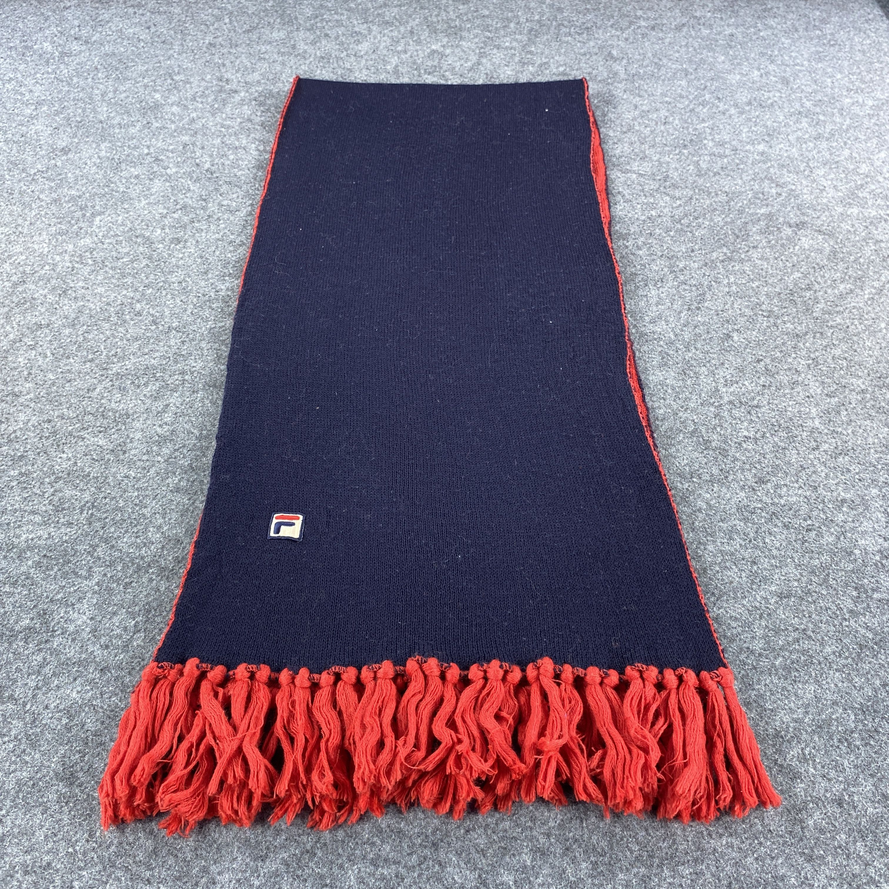 Fila × Vintage FILA Scarf # Muffler # Neckwear # D431 Size ONE SIZE - 4 Thumbnail
