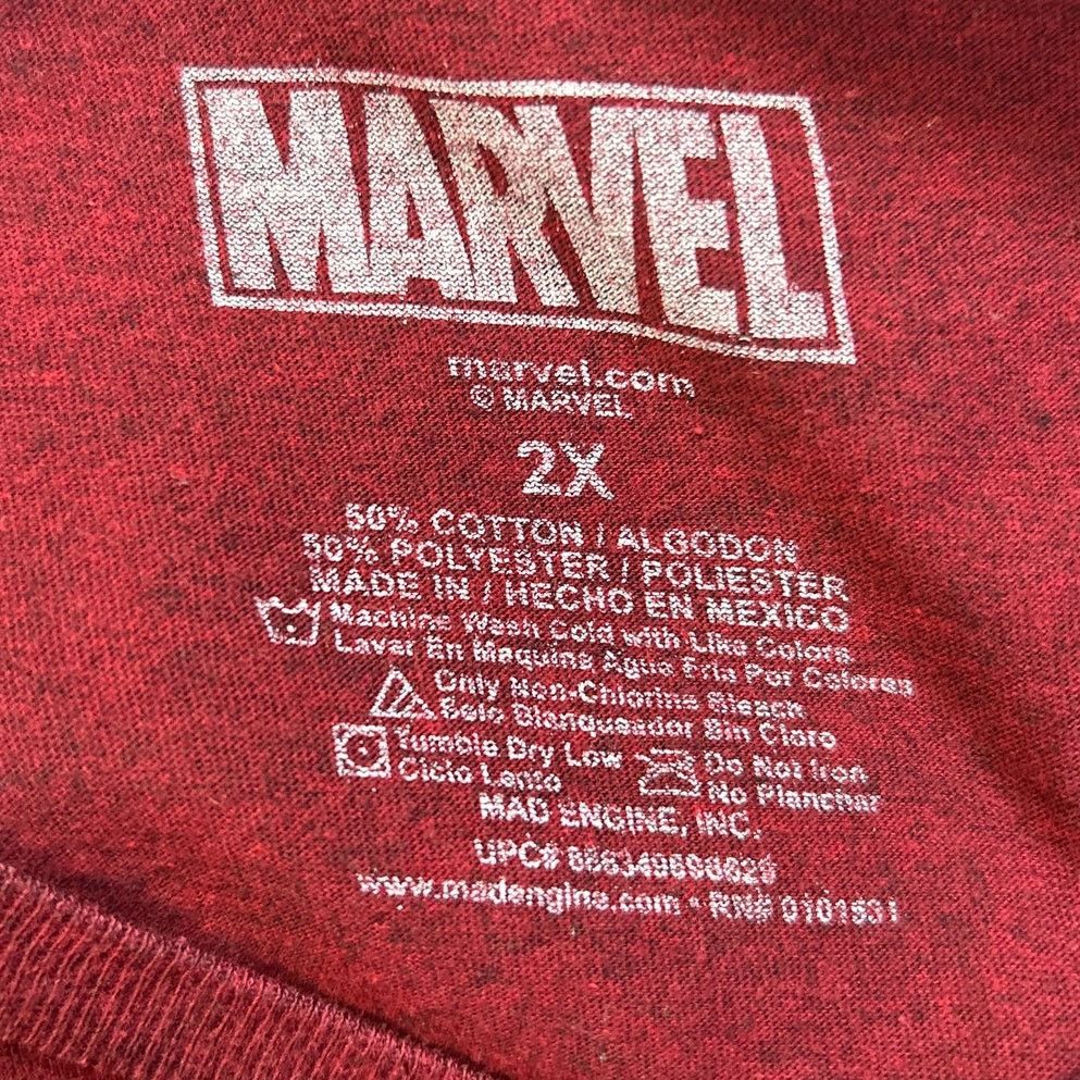 Mad Engine Marvel Mens 2XL Deadpool PolyCotton Short Sleeve Shirt Size US XXL / EU 58 / 5 - 4 Thumbnail