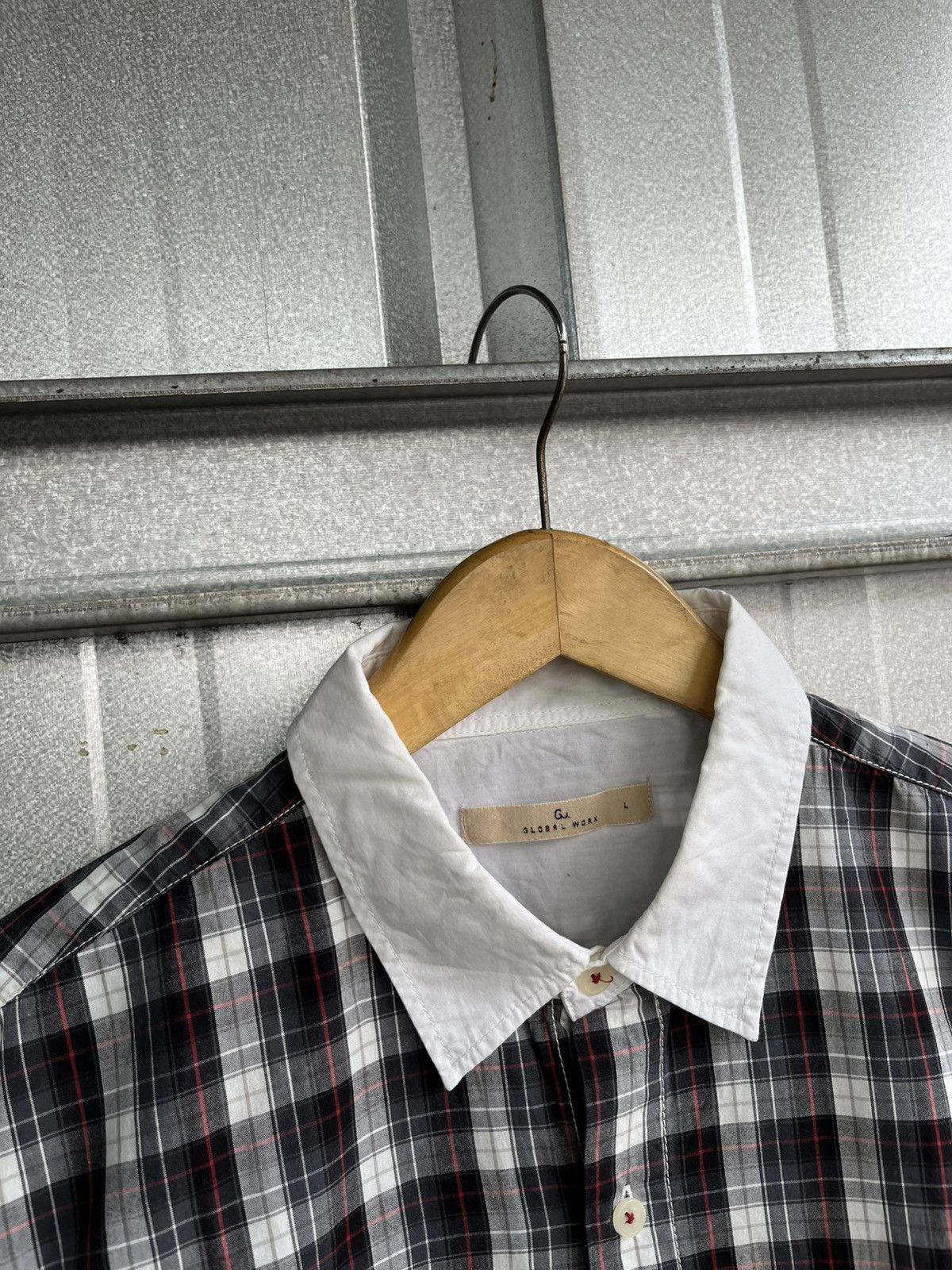 Issey Miyake Global work checkered button shirt Size US L / EU 52-54 / 3 - 4 Thumbnail