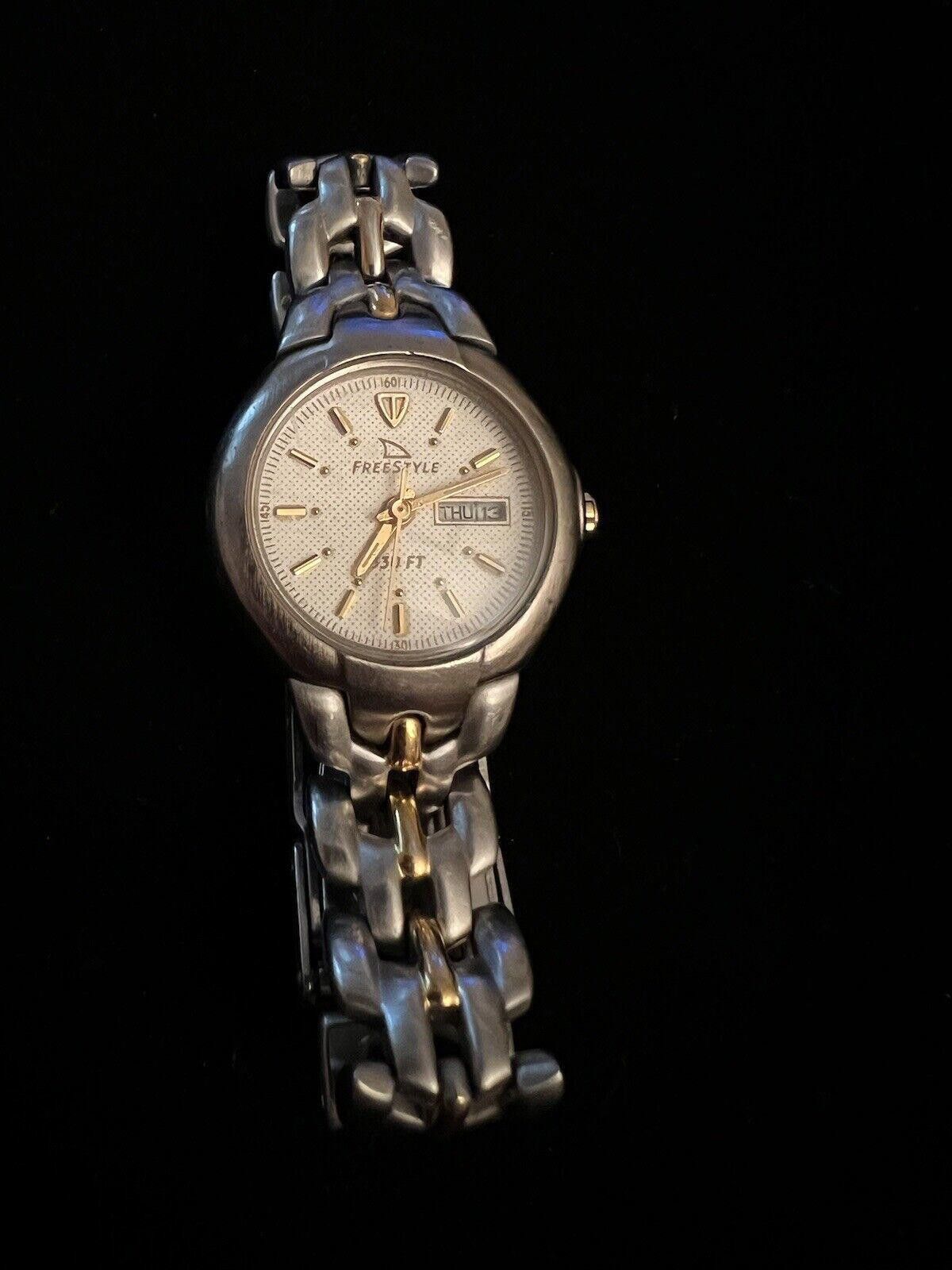 Other Ladies Freestyle 2 Tone Watch New Battery Size ONE SIZE - 3 Thumbnail