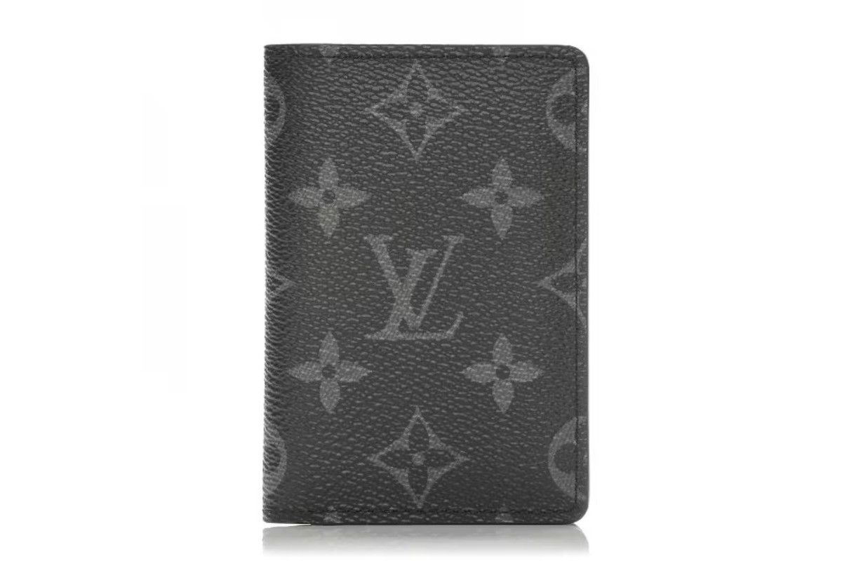LOUIS VUITTON Pocket Organizer Monogram Eclipse Black/Grey