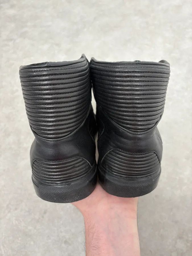 Balenciaga 2010s Balenciaga City Black Plissed Leather High Sneakers Size US 10.5 / EU 43-44 - 7 Thumbnail