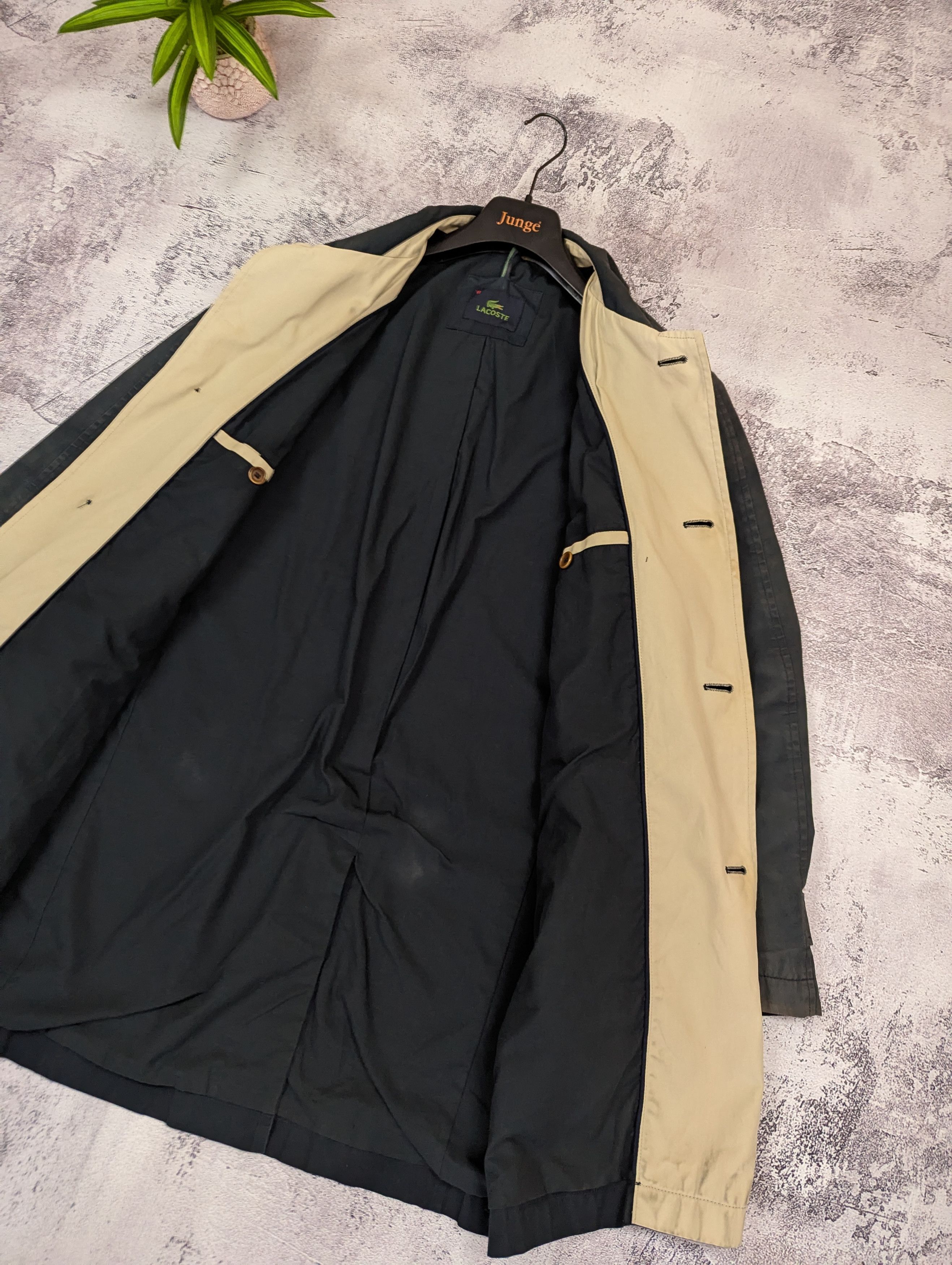 Lacoste VTG Lacoste Faded Distressed Trench Coat 52 Size US L / EU 52-54 / 3 - 13 Thumbnail