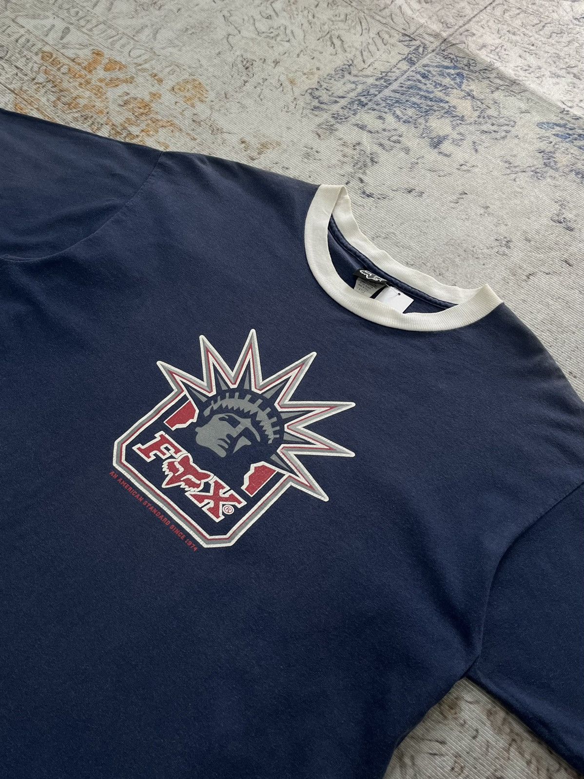 Fox Racing 2000s FOX Liberty Ringer Tee Size US L / EU 52-54 / 3 - 2 Thumbnail