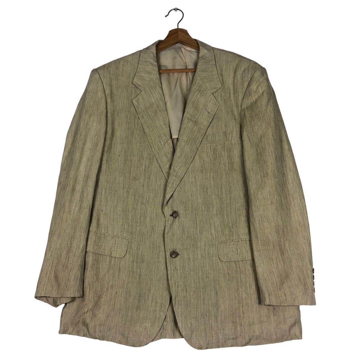 Christian Dior Monsieur 🔥Rich Brown - Double Breast Coats Jacket Herringbone Size US M / EU 48-50 / 2 - 1 Thumbnail