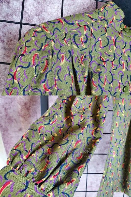 Dior Dior Green Wool Pattern Long Sleeve Shirt . Size M / US 6-8 / IT 42-44 - 7 Thumbnail