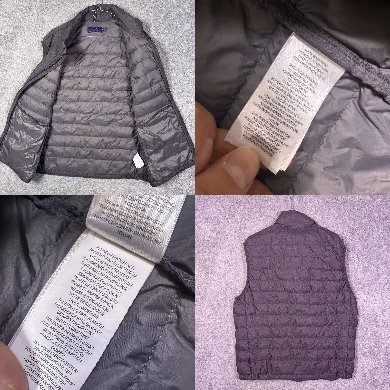 Polo Ralph Lauren Polo Ralph Lauren Vest Men XL White Duck Down Puffer Gilet Quilted Full Zip Size US XL / EU 56 / 4 - 8 Thumbnail