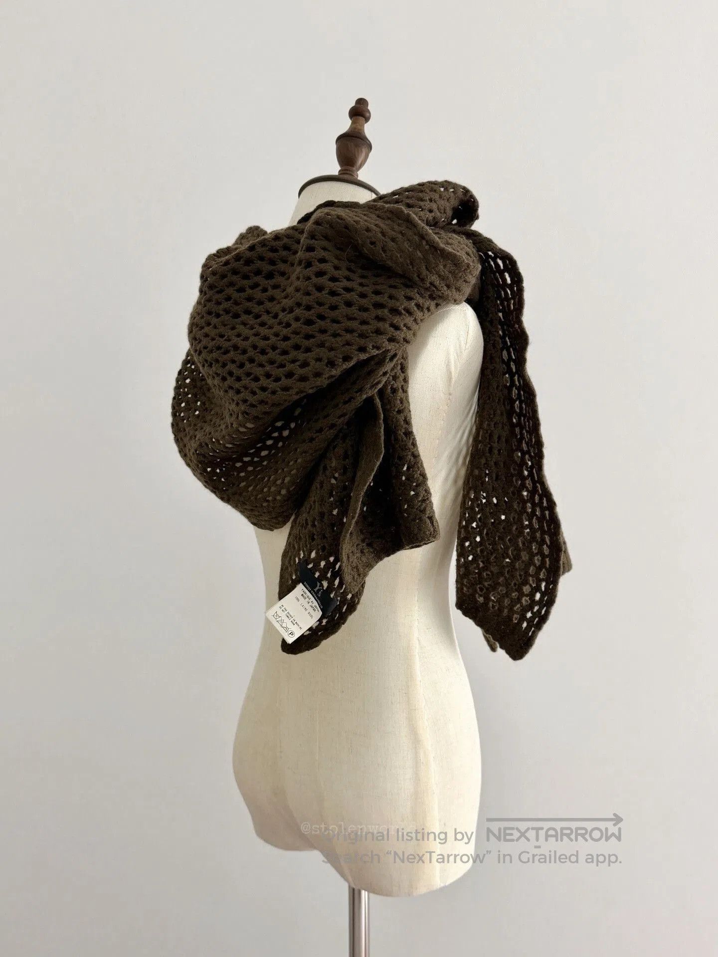 Y's wool crochet scarf by y's. Size ONE SIZE - 4 Thumbnail