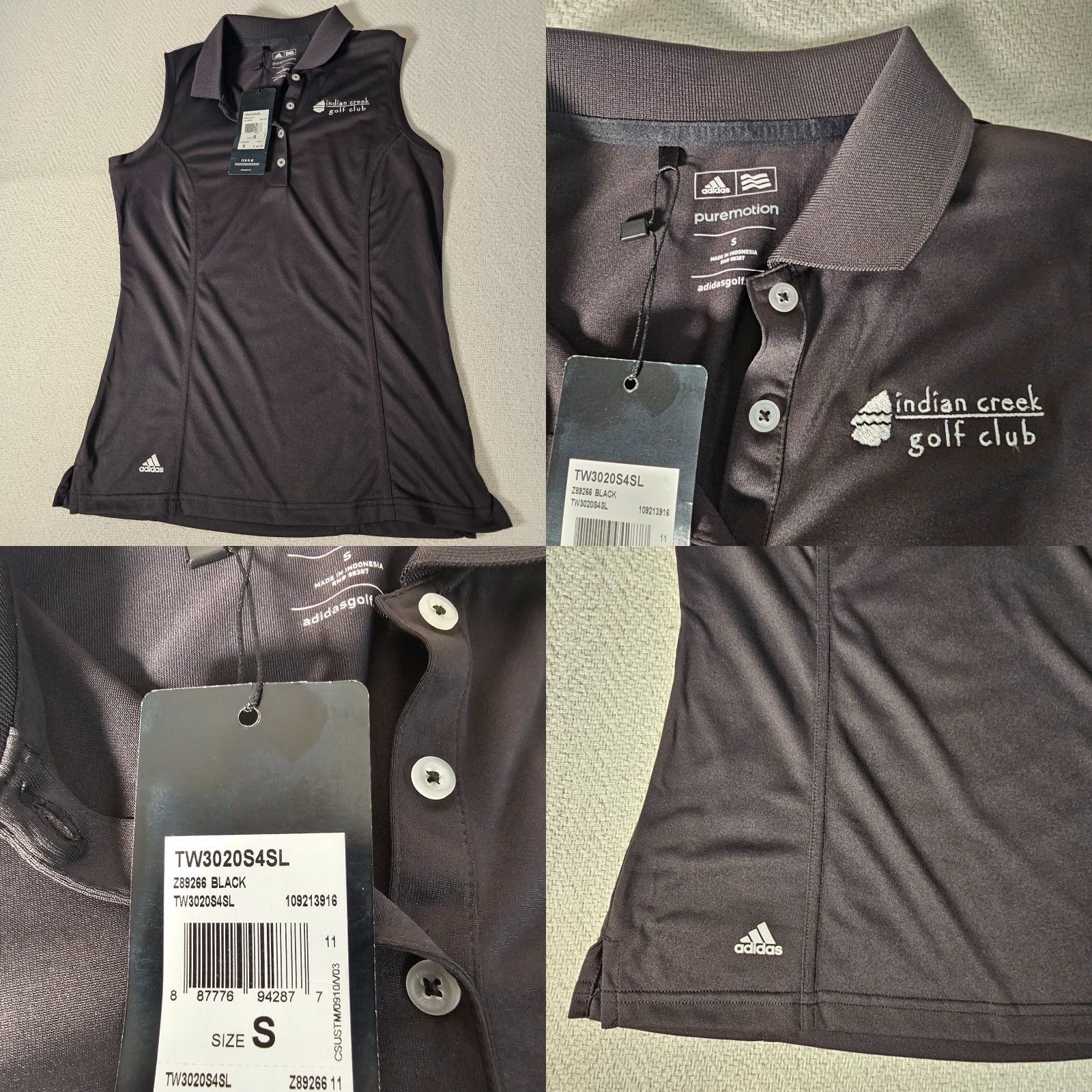 Adidas VINTAGE? No—Ignore. adidas Golf Polo Shirt Women Sleeveless Black Size M Adult Women Polo Shirt Black Adidas Golf Tennis Size M / US 6-8 / IT 42-44 - 8 Thumbnail