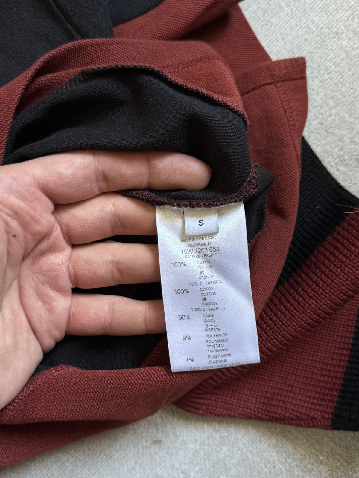 Givenchy Givenchy Striped Distressed Long Sleeve Sweatshirt Size S Size US S / EU 44-46 / 1 - 8 Thumbnail