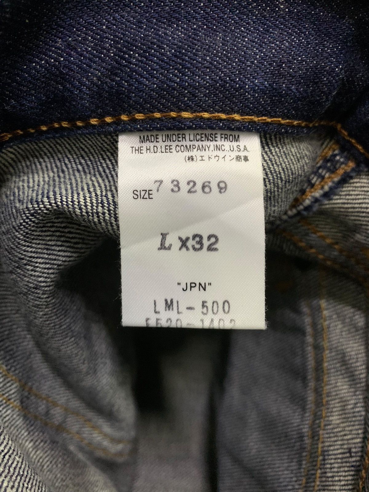 Lee × Levi's × Vintage Vintage Lee Rider Bush Pocket Denim Raw Indigo Pants Size US 30 / EU 46 - 15 Thumbnail