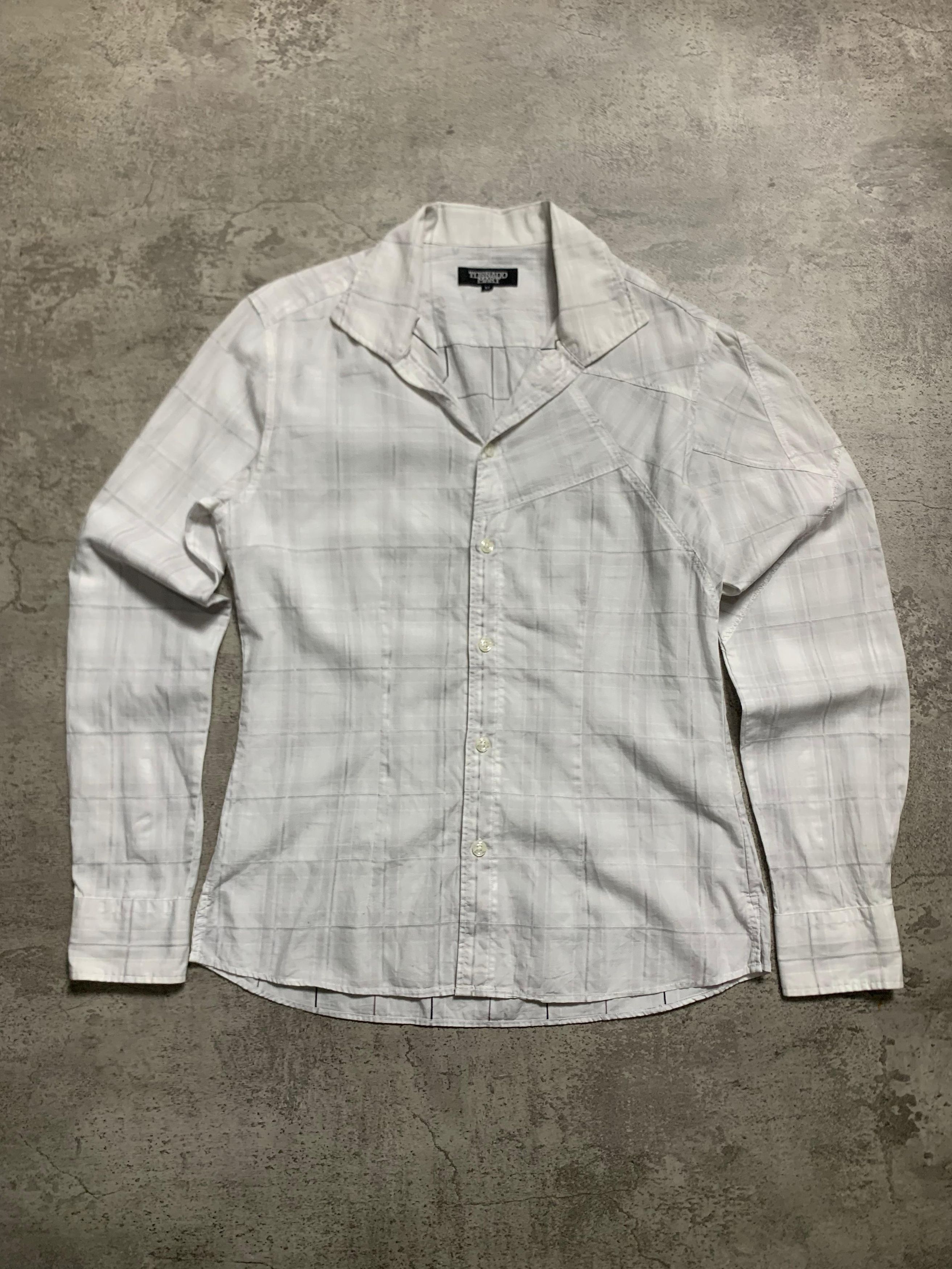 Tornado Mart Tornado Mart - Open Collar Slim Fit Button Up Shirt Size US S / EU 44-46 / 1 - 1 Thumbnail