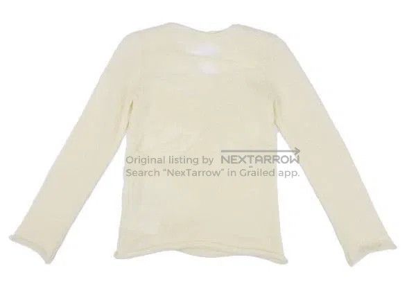 Comme des Garcons Comme Des Garcons Beige Retro Lips Knit Top Size XS / US 0-2 / IT 36-38 - 3 Thumbnail