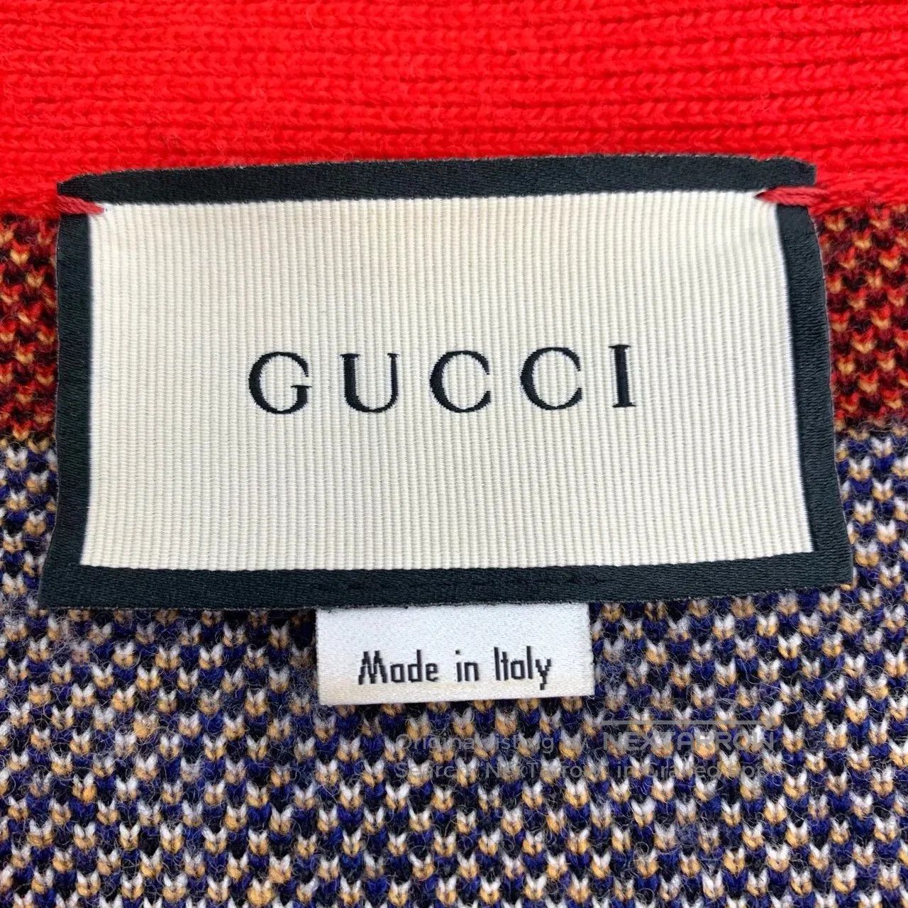 Gucci Guicci Color Blocked Little Bee Pattern Inlayed Striped V- Size XS / US 0-2 / IT 36-38 - 5 Thumbnail