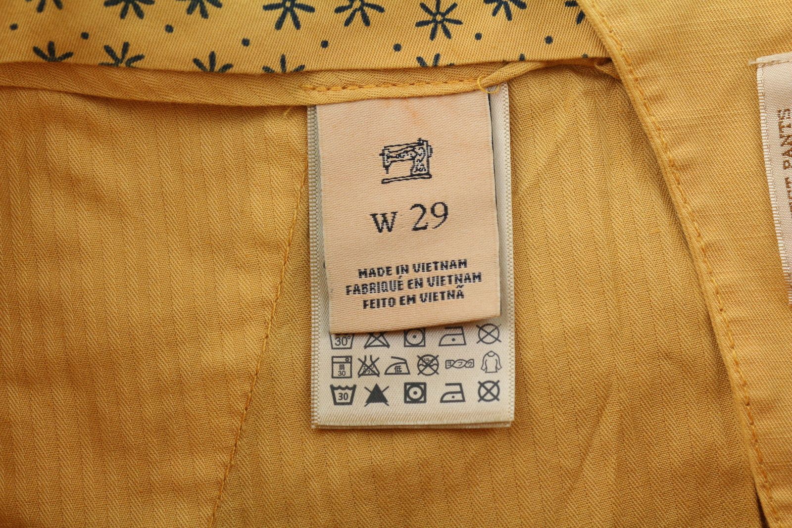 Scotch & Soda W29 Chino Washed Orange Turn-Up Zip Fly Logo 84192 Size US 29 - 8 Thumbnail