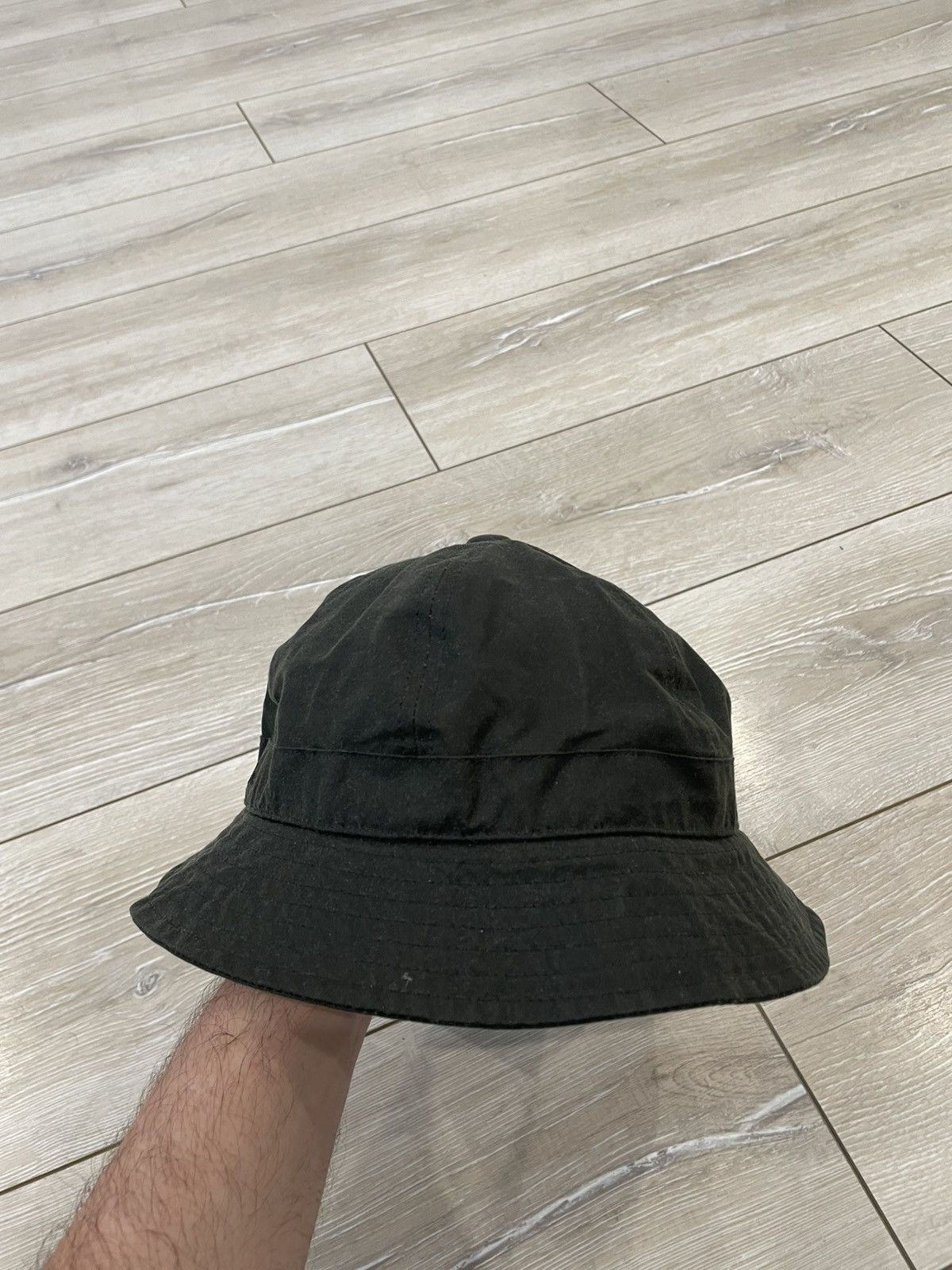 Barbour Barbour Bucket Hat Vintage Men’s XL Green Waxed Waterproof Size ONE SIZE - 2 Thumbnail
