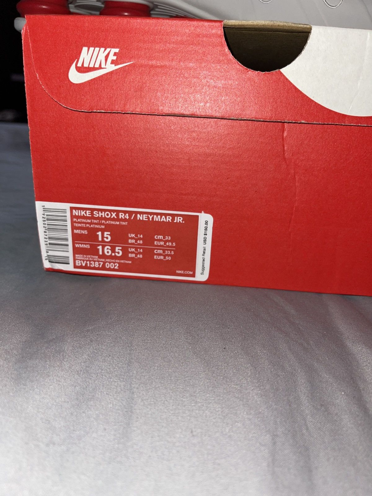 Nike Nike Shox R4 x Neymar White US 15 [BV1387-002] Size US 15 / EU 48 - 9 Thumbnail
