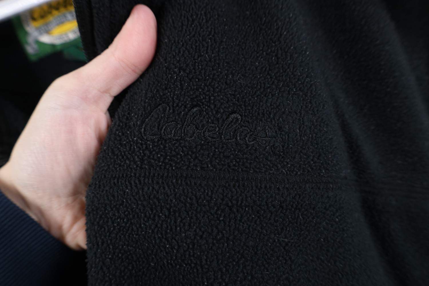 Cabelas Vintage Cabelas Spell Out Full Zip Fleece Vest Jacket Black Size US XXL / EU 58 / 5 - 4 Thumbnail