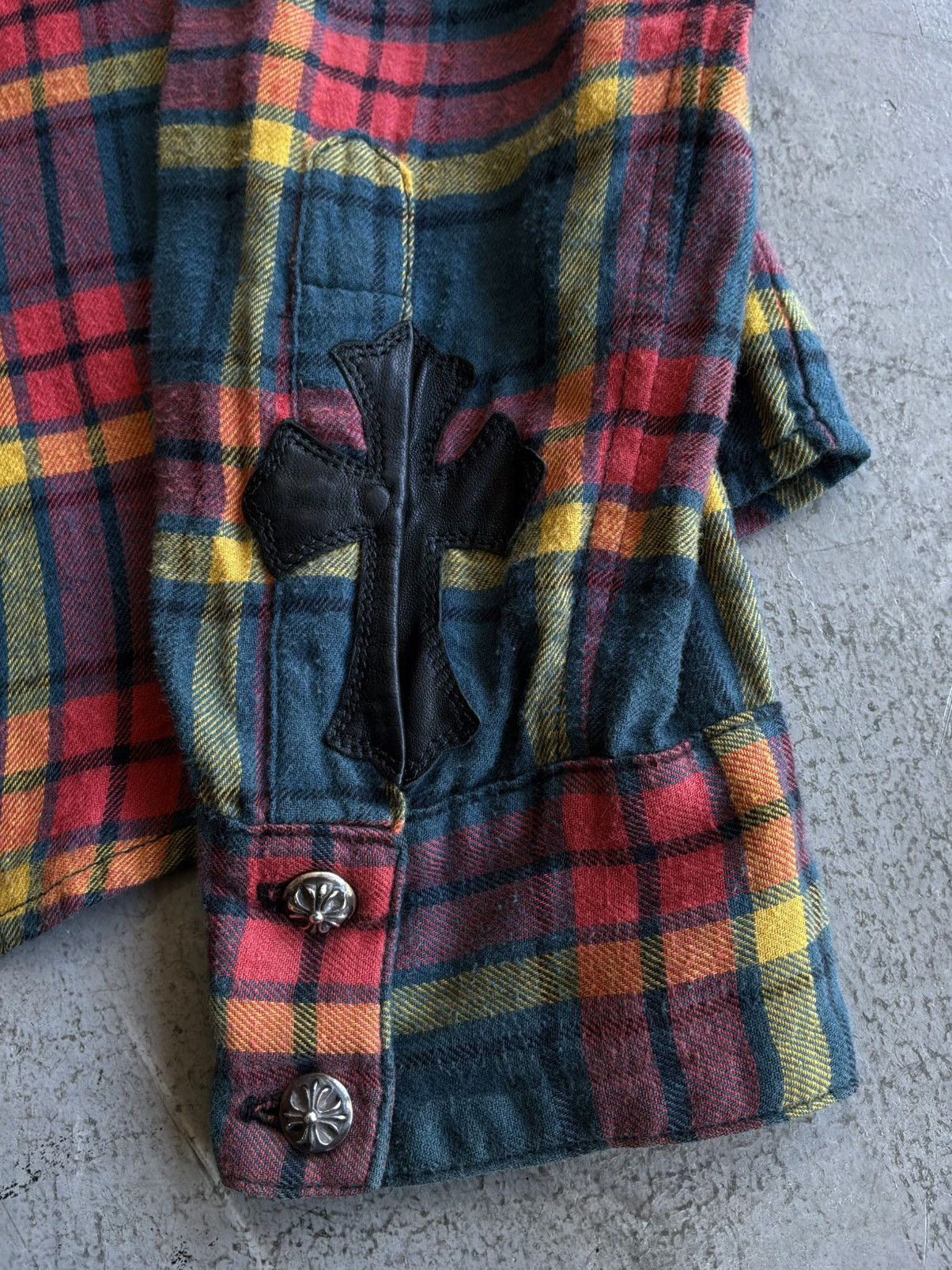 Chrome Hearts Chrome Hearts - Plaid Dual Cross Patch Flannel Size US M / EU 48-50 / 2 - 5 Thumbnail