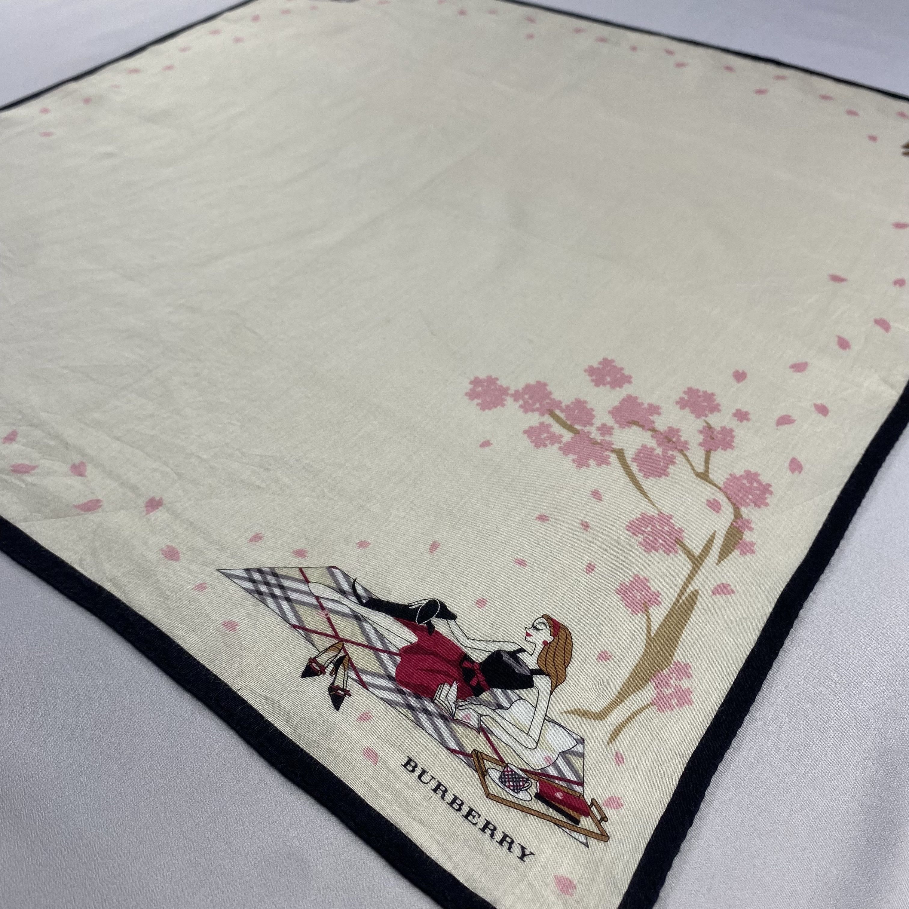 Burberry × Vintage Burberry Handkerchief / Neckerchief / Bandana-P1354 Size ONE SIZE - 2 Thumbnail