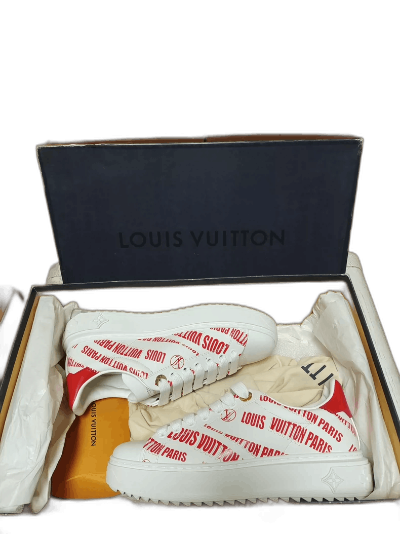 Louis Vuitton Louis Vuitton Women's Low Top Lace-Up Sneakers Size US 5 / IT 35 - 1 Thumbnail